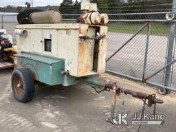 (Conway, AR) Sullair 185 Portable Air Compressor, trailer mtd No Title) (Cranks On Jump Pack, Will N