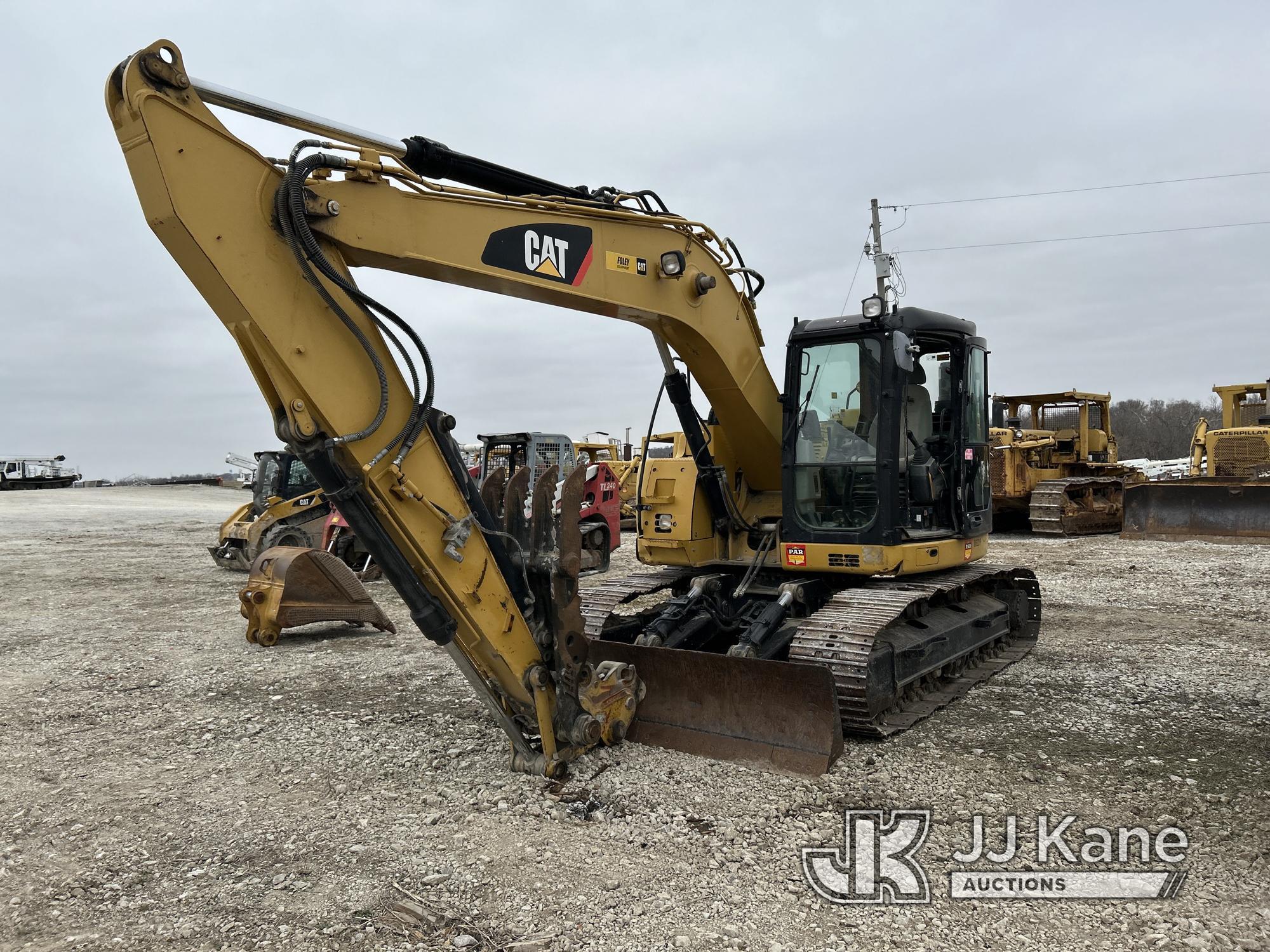 (Kansas City, MO) 2012 Caterpillar 314D LCR Hydraulic Excavator Runs & Operates) (Jump to Start, mis