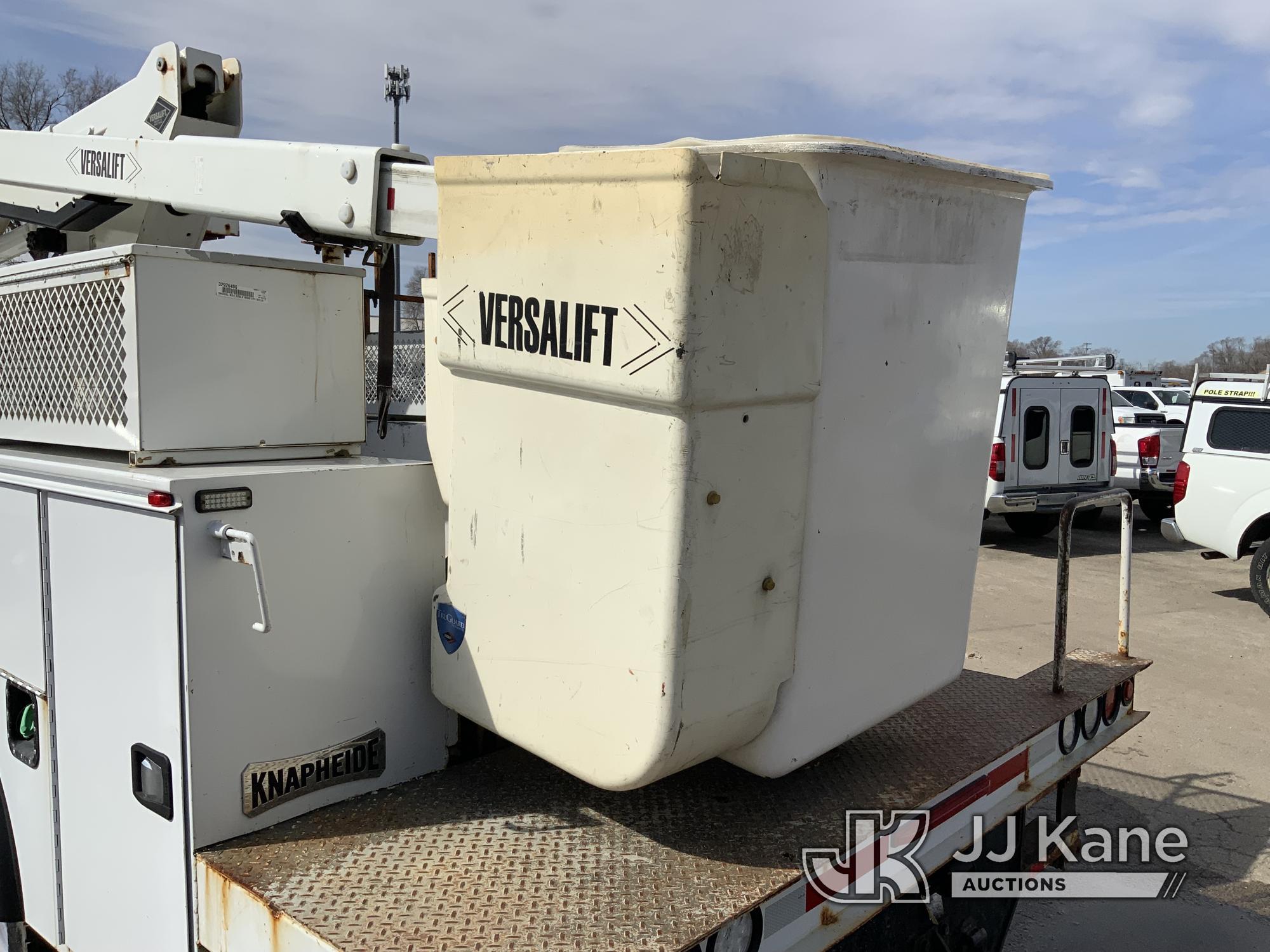 (South Beloit, IL) Versalift SST37EIH-01, Articulating & Telescopic Bucket Truck mounted behind cab