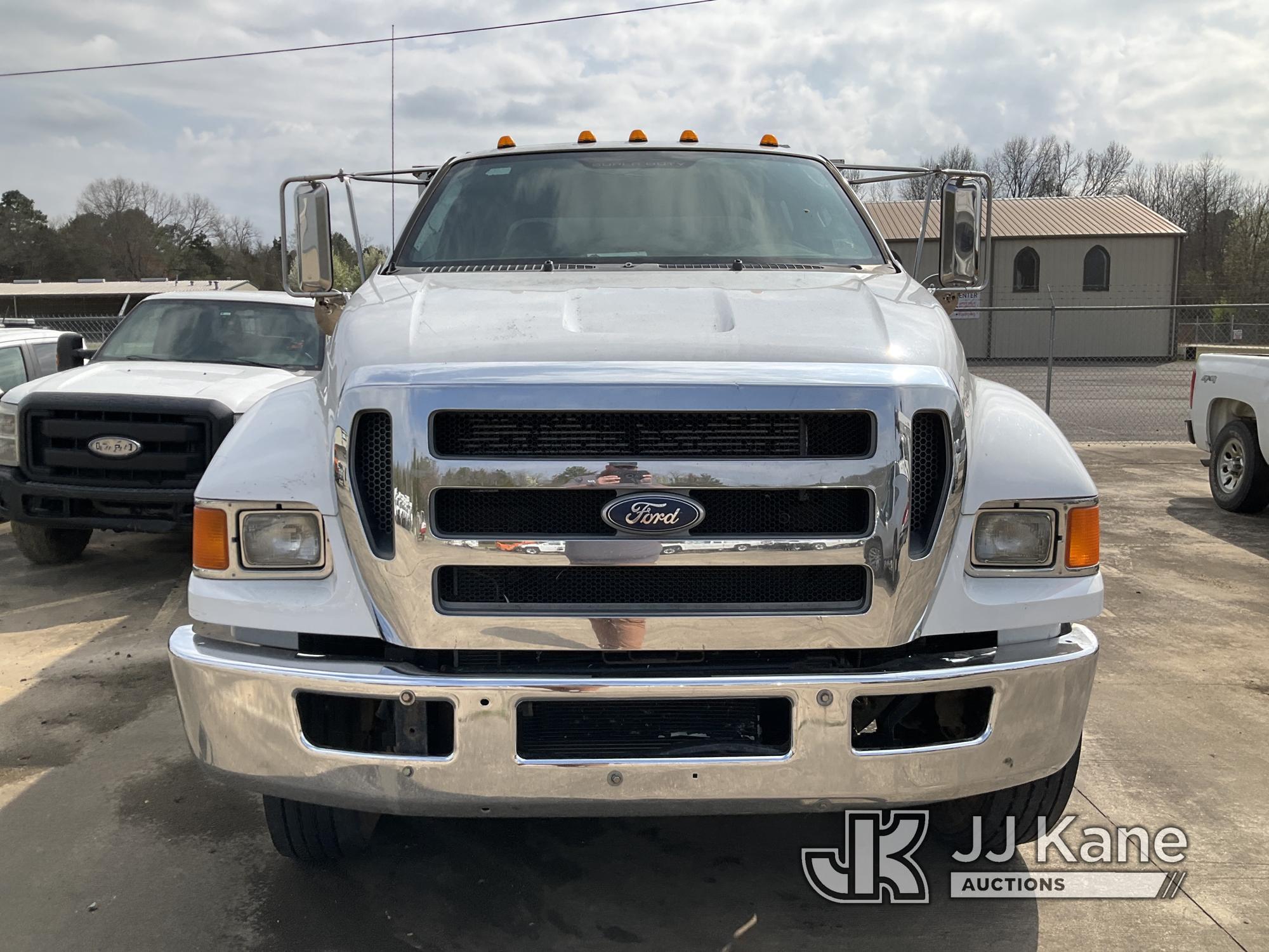 (Conway, AR) 2011 Ford F750 Crew Cab Chipper Dump Truck Not Running, Condition Unknown, Missing Batt