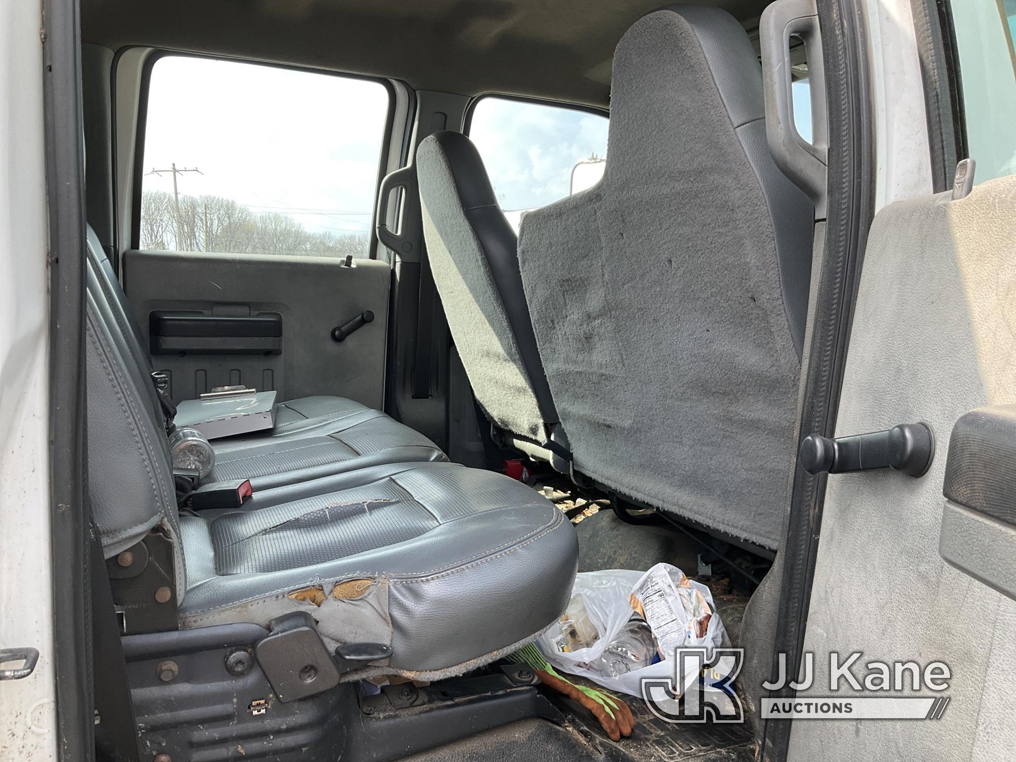 (Conway, AR) 2011 Ford F750 Crew Cab Chipper Dump Truck Not Running, Condition Unknown, Missing Batt