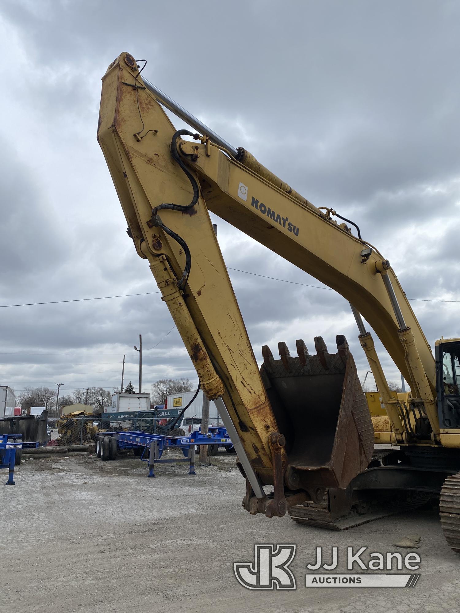 (Harvey, IL) 1998 Komatsu PC400LC-6LC Hydraulic Excavator Runs, Moves, Operates.  Front Glass Missin