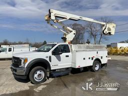 (South Beloit, IL) Versalift SST37EIH-01, Articulating & Telescopic Bucket Truck mounted behind cab