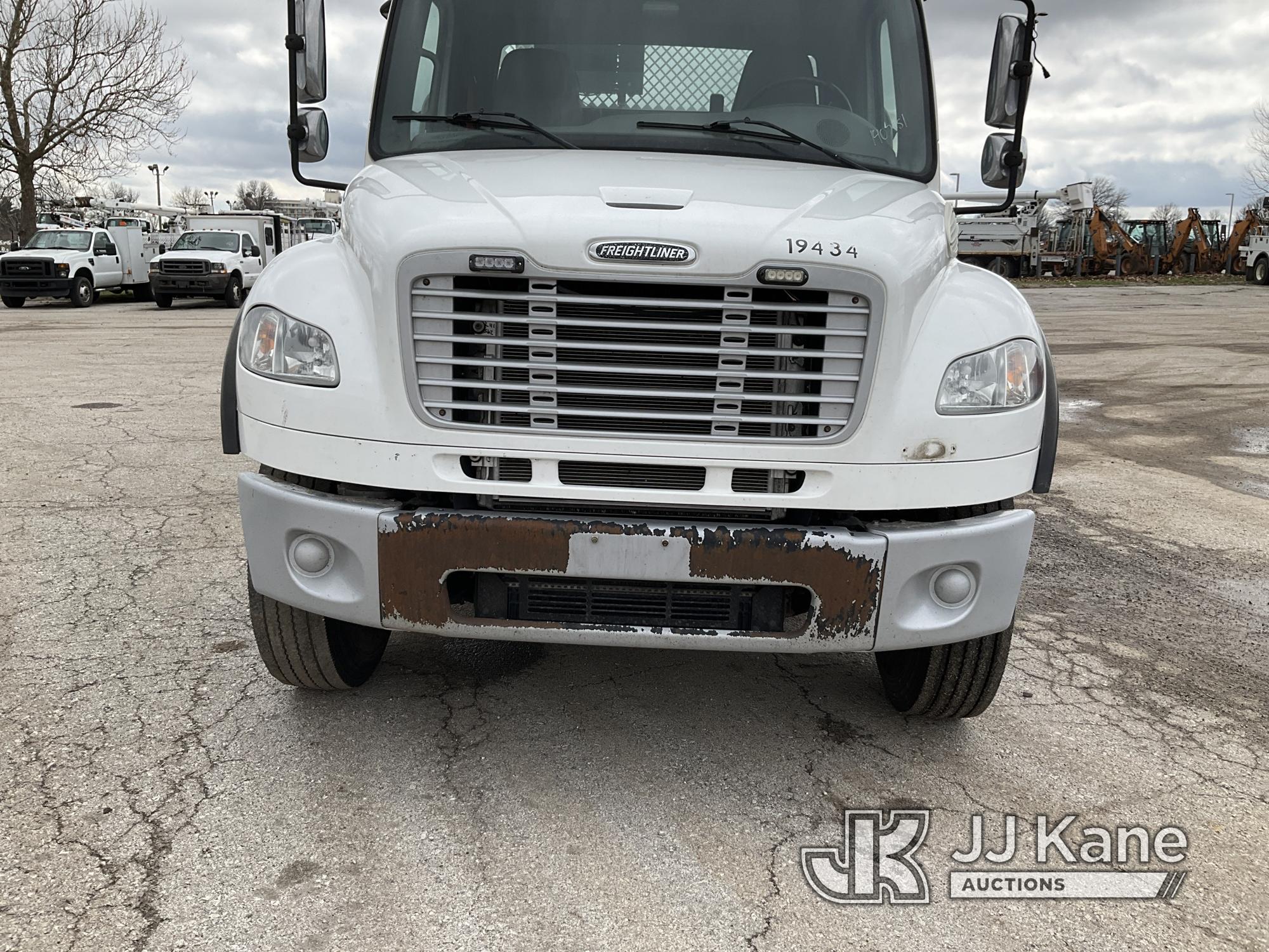 (Kansas City, MO) 2014 Freightliner M2 106 Dual Wheel Service Truck, Service Body Crane Runs, Moves