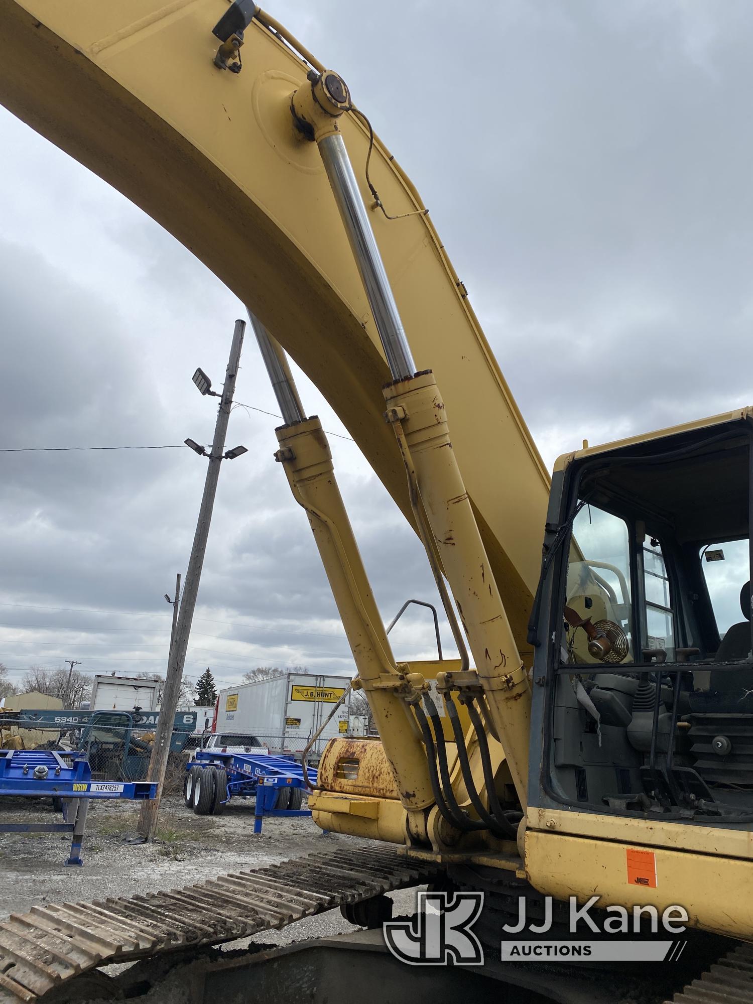 (Harvey, IL) 1998 Komatsu PC400LC-6LC Hydraulic Excavator Runs, Moves, Operates.  Front Glass Missin