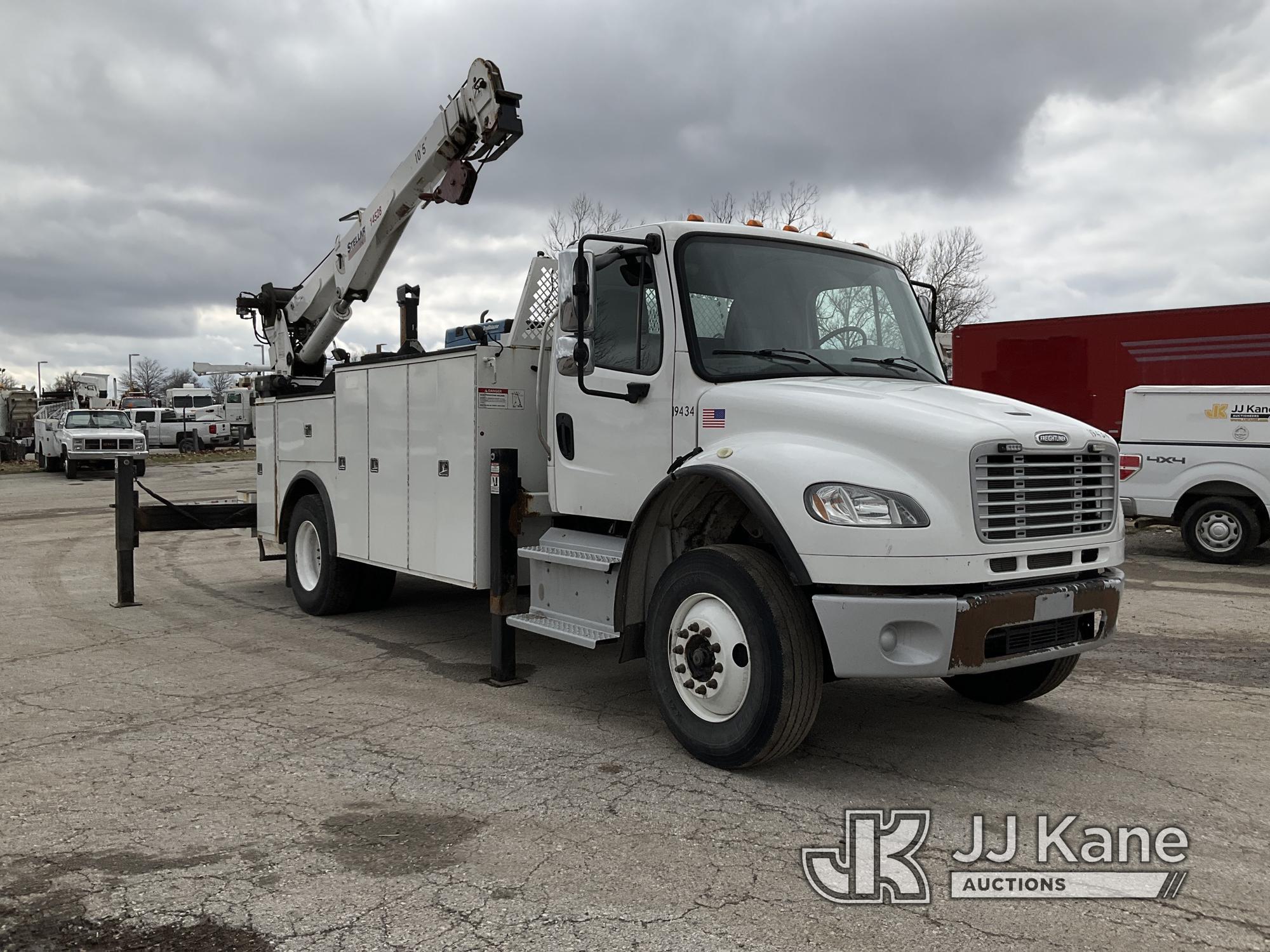 (Kansas City, MO) 2014 Freightliner M2 106 Dual Wheel Service Truck, Service Body Crane Runs, Moves