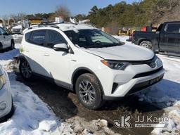 (Bellport, NY) 2017 Toyota RAV4 Hybrid 4-Door Sport Utility Vehicle Wrecked, Run & Moves, Rear Axle