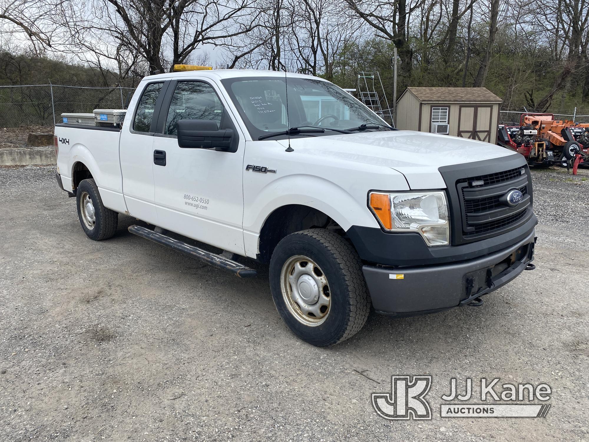 (Plymouth Meeting, PA) 2013 Ford F150 4x4 Extended-Cab Pickup Truck Runs & Moves, Check Engine Light