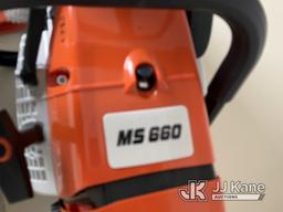 (Plymouth Meeting, PA) Model MS660 Chainsaw New/Unused) (Professional Duty Chainsaw W/ The Highest-G