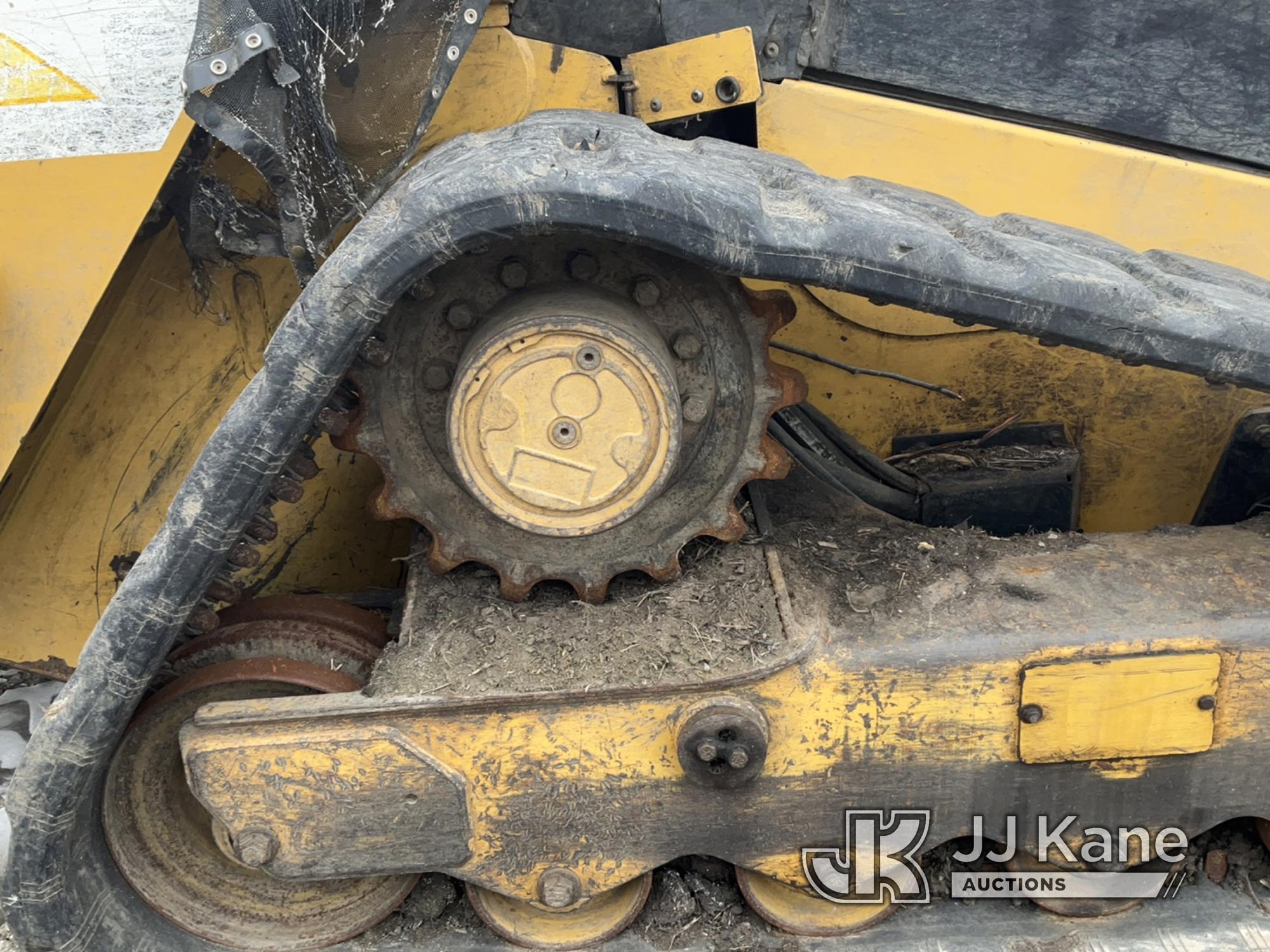 (Rome, NY) 2015 Caterpillar 299DXHP Crawler Skid Steer Loader Fire Damage, Not Running, Condition Un