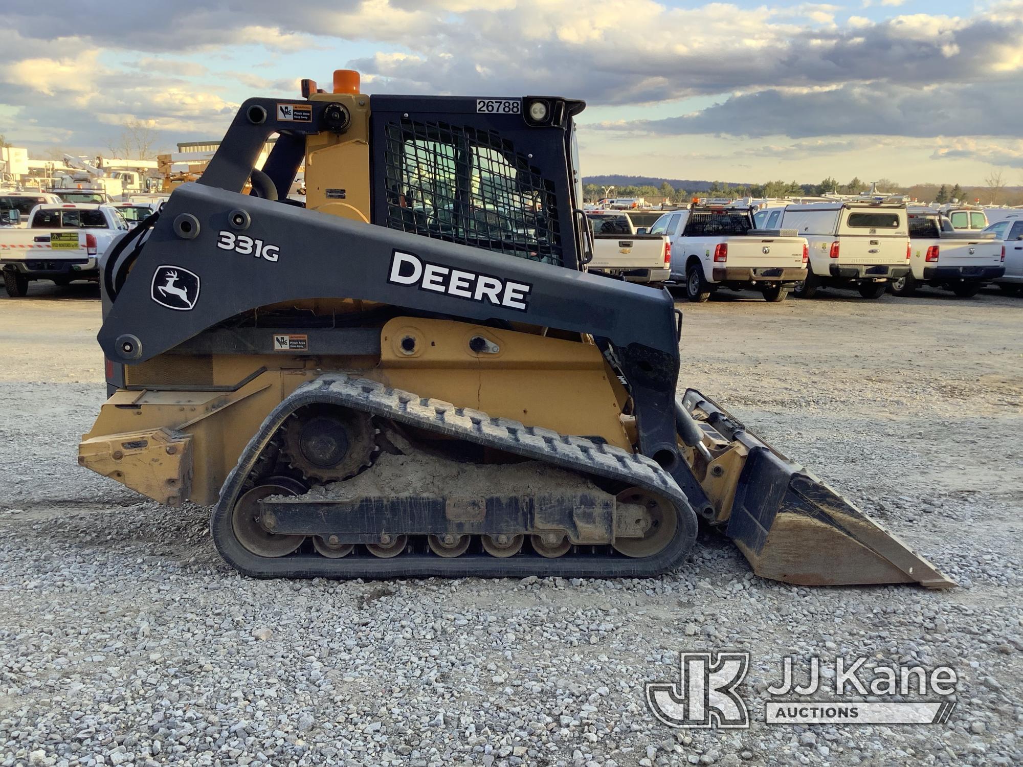 (Shrewsbury, MA) 2016 John Deere 331G Crawler Skid Steer Loader Runs, Moves & Operates