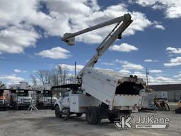 (Rome, NY) Altec LR756, Over-Center Bucket Truck mounted behind cab on 2013 Ford F750 Chipper Dump T