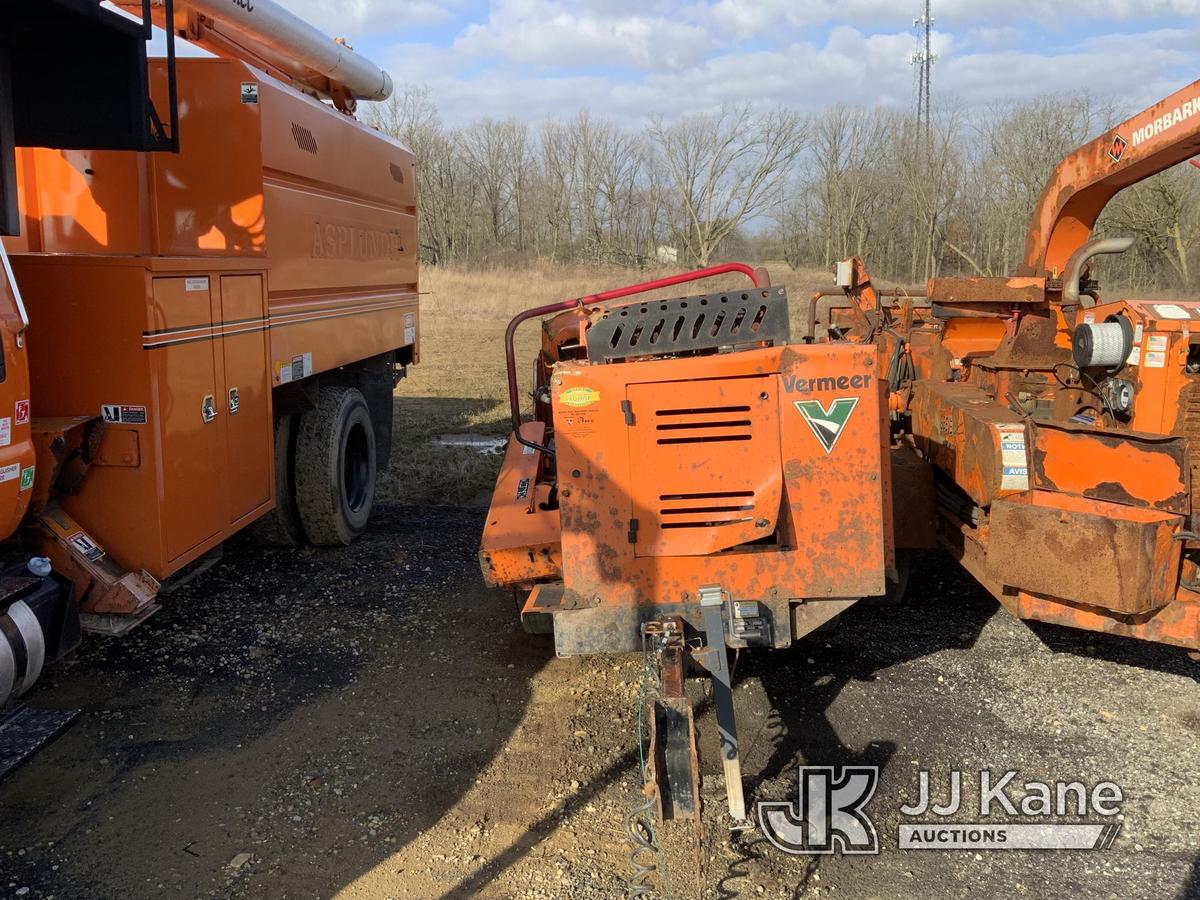 (Ashland, OH) 2016 Vermeer BC1000XL Chipper (12in Drum), trailer mtd. Not Running, Condition Unknown