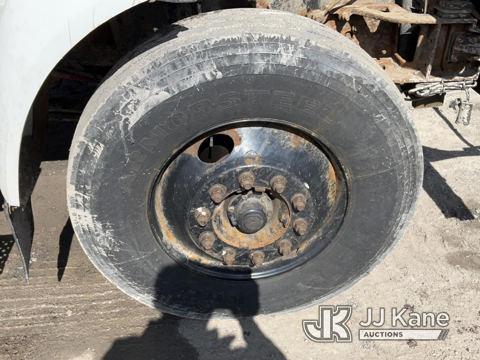 (Rome, NY) Altec LR756, Over-Center Bucket Truck mounted behind cab on 2013 Ford F750 Chipper Dump T