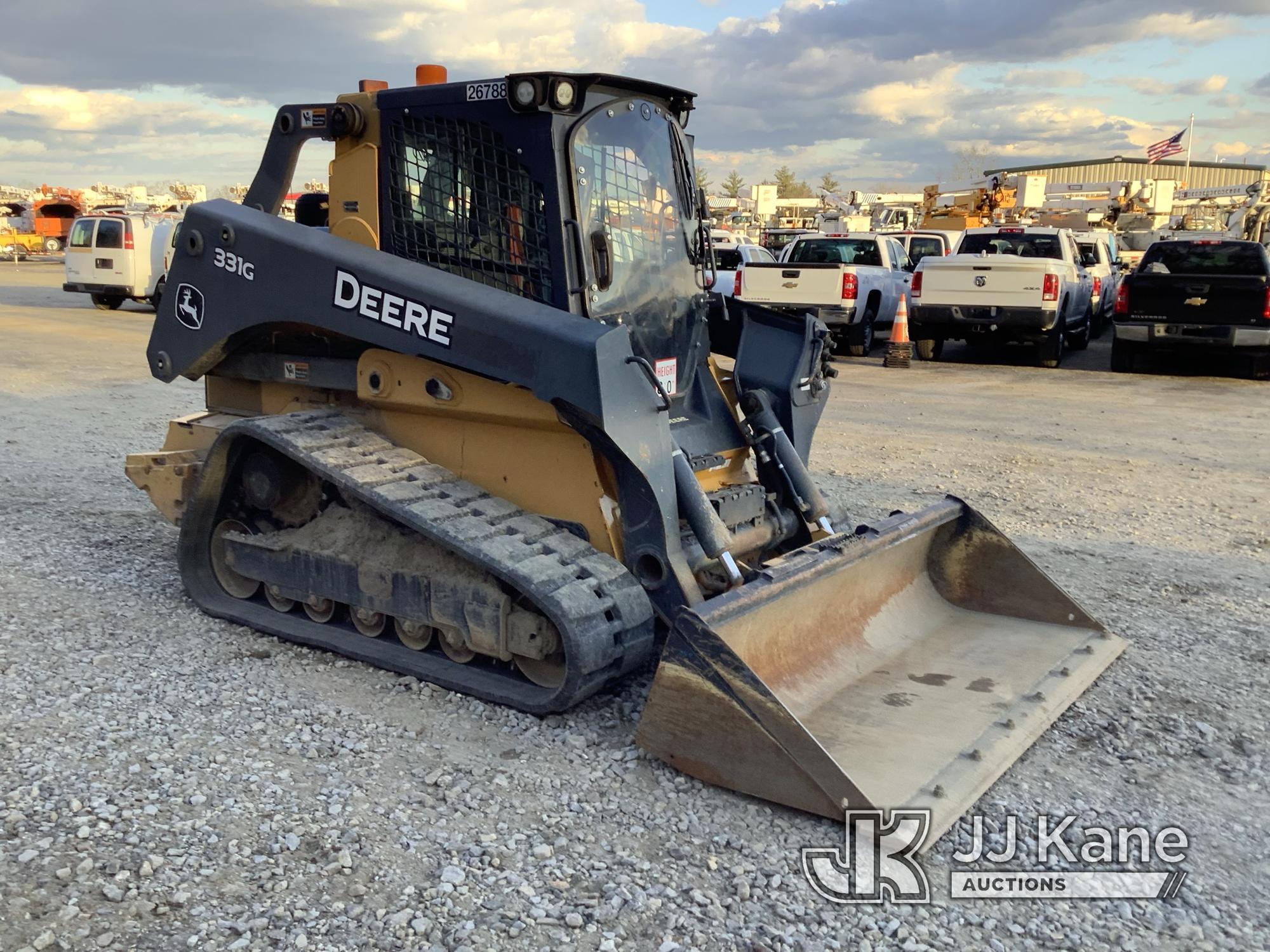 (Shrewsbury, MA) 2016 John Deere 331G Crawler Skid Steer Loader Runs, Moves & Operates