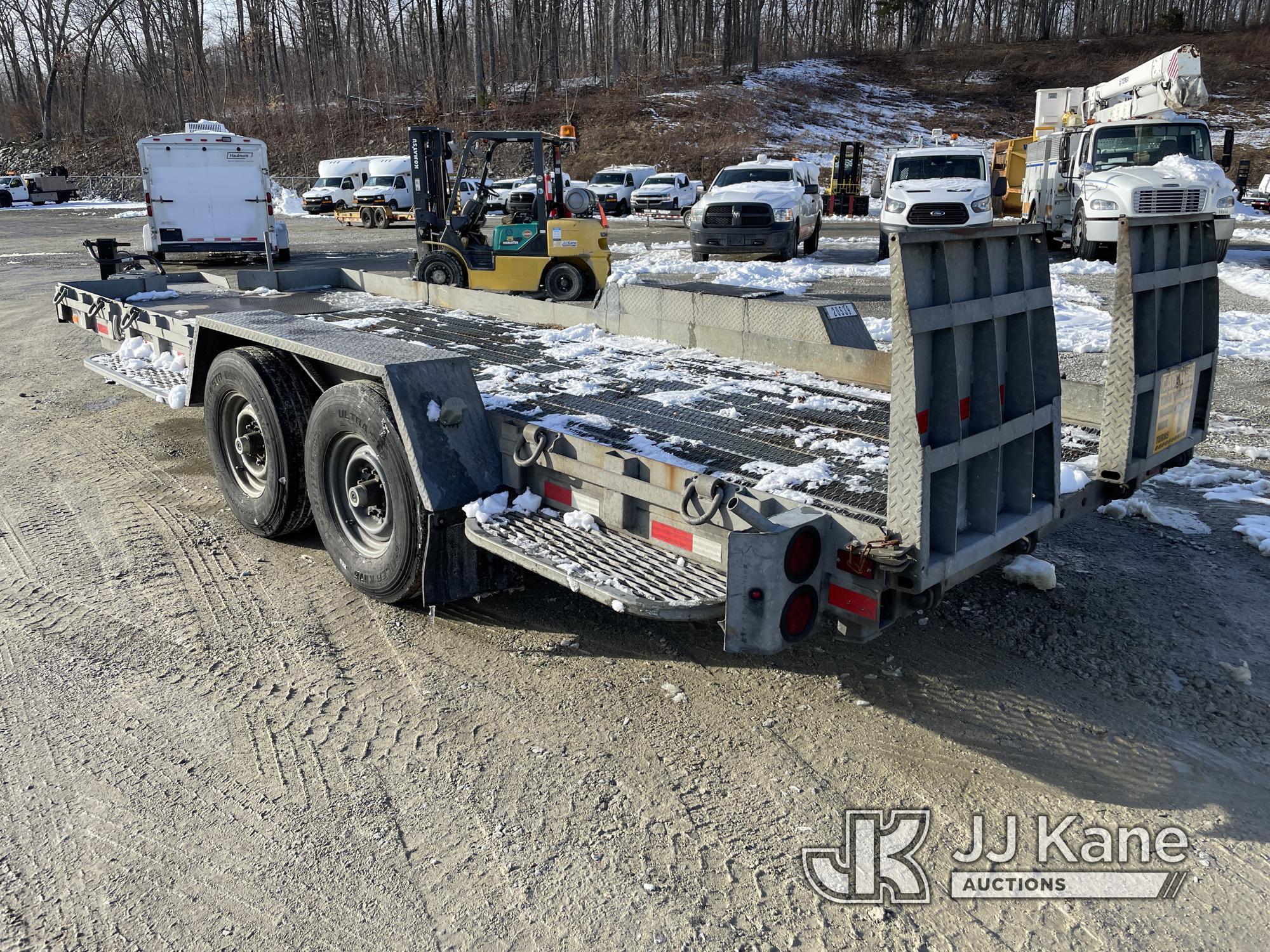 (Shrewsbury, MA) 2013 Sauber 1580 Galvanized T/A Tilt Deck Tagalong Equipment Trailer