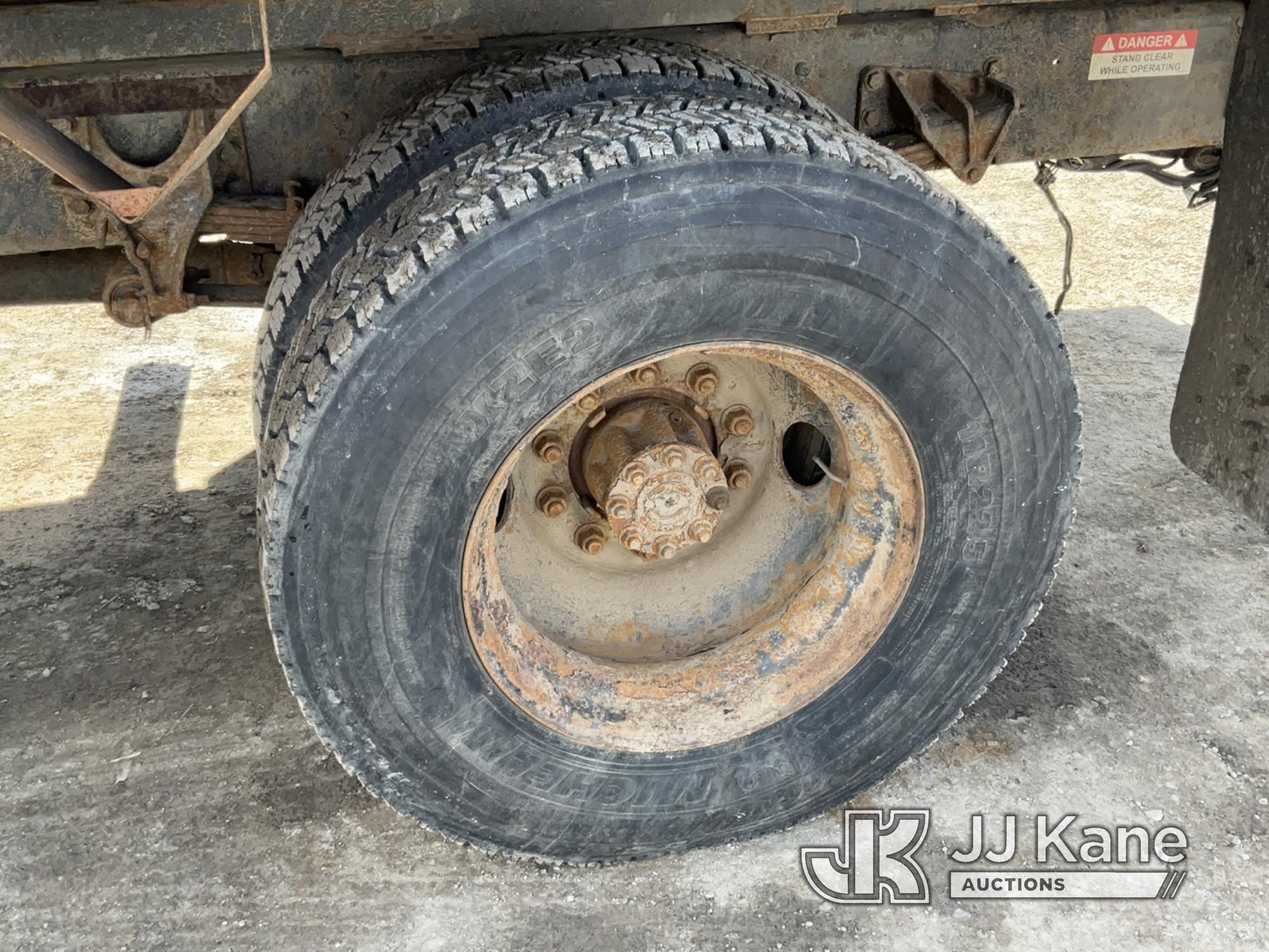 (Rome, NY) Altec LR756, Over-Center Bucket Truck mounted behind cab on 2013 Ford F750 Chipper Dump T