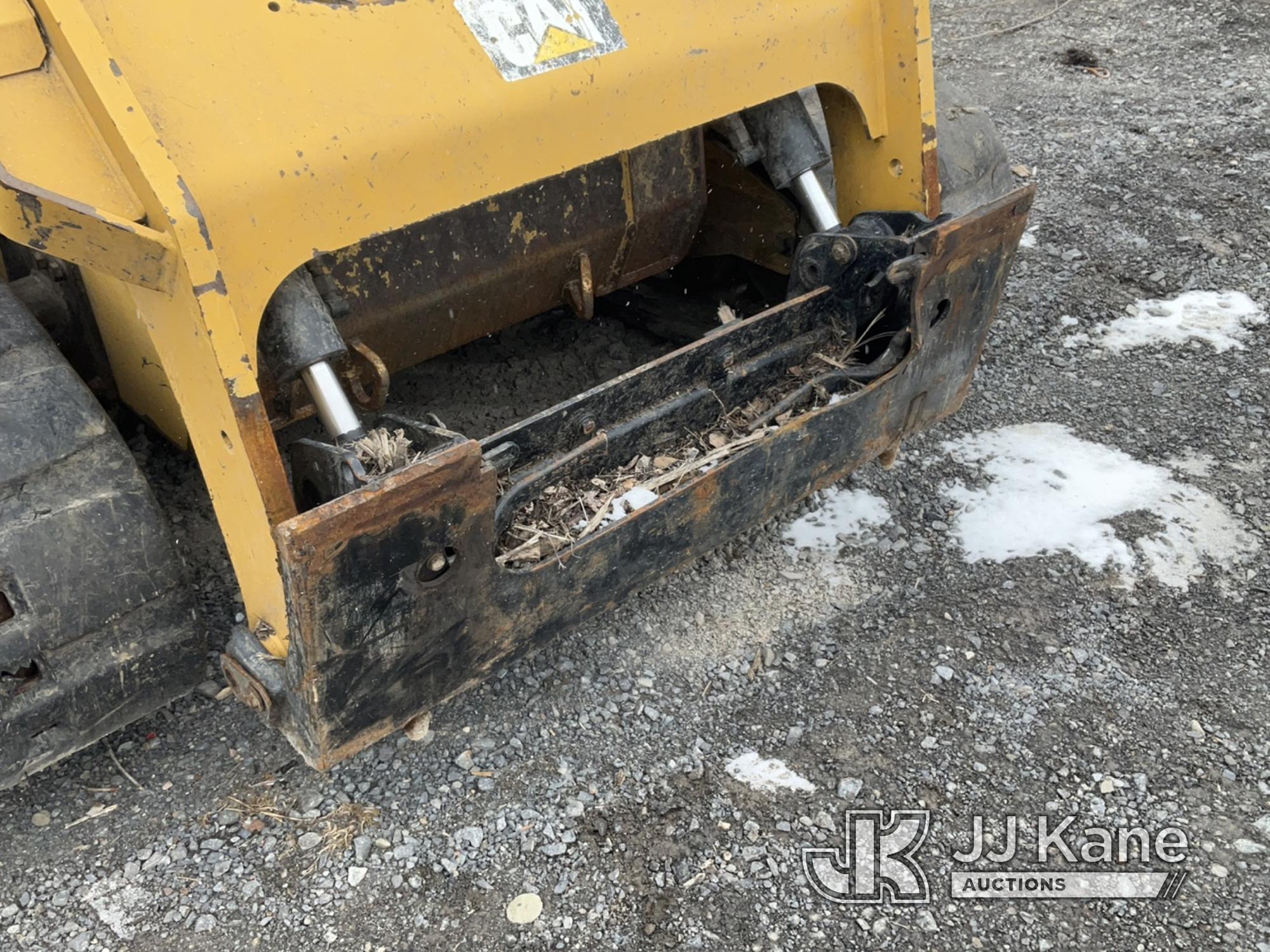 (Rome, NY) 2015 Caterpillar 299DXHP Crawler Skid Steer Loader Fire Damage, Not Running, Condition Un