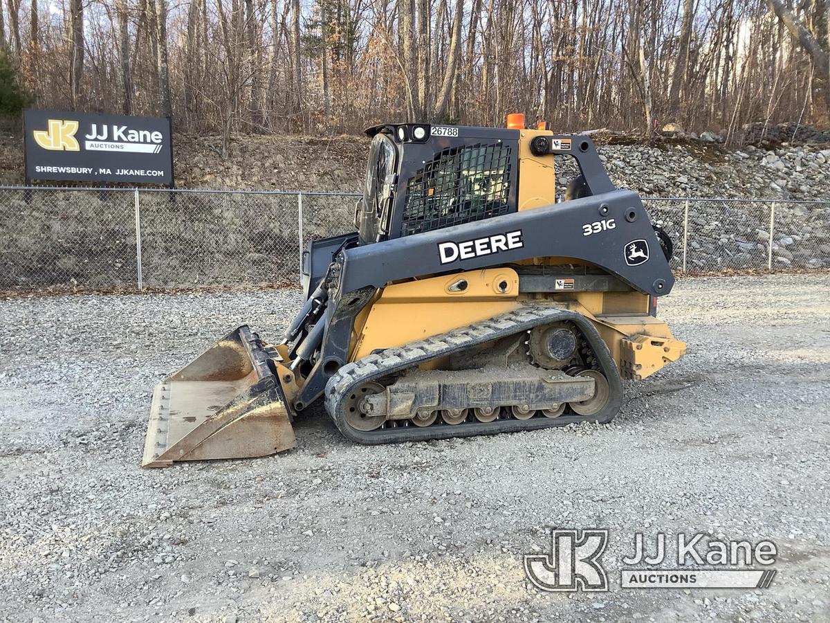 (Shrewsbury, MA) 2016 John Deere 331G Crawler Skid Steer Loader Runs, Moves & Operates