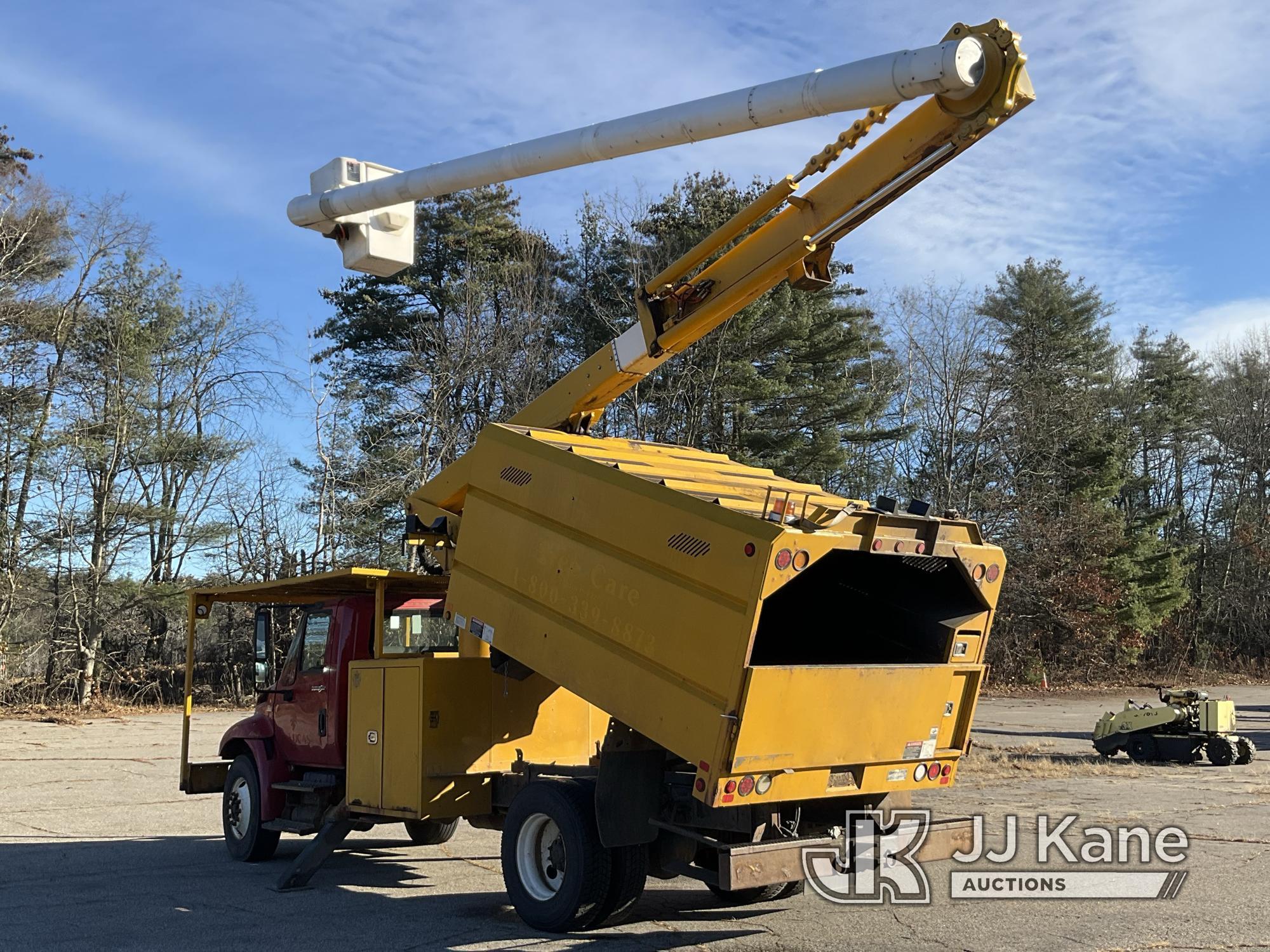 (Wells, ME) Altec LR7-60, Over-Center Bucket Truck mounted behind cab on 2013 International 4300 Chi