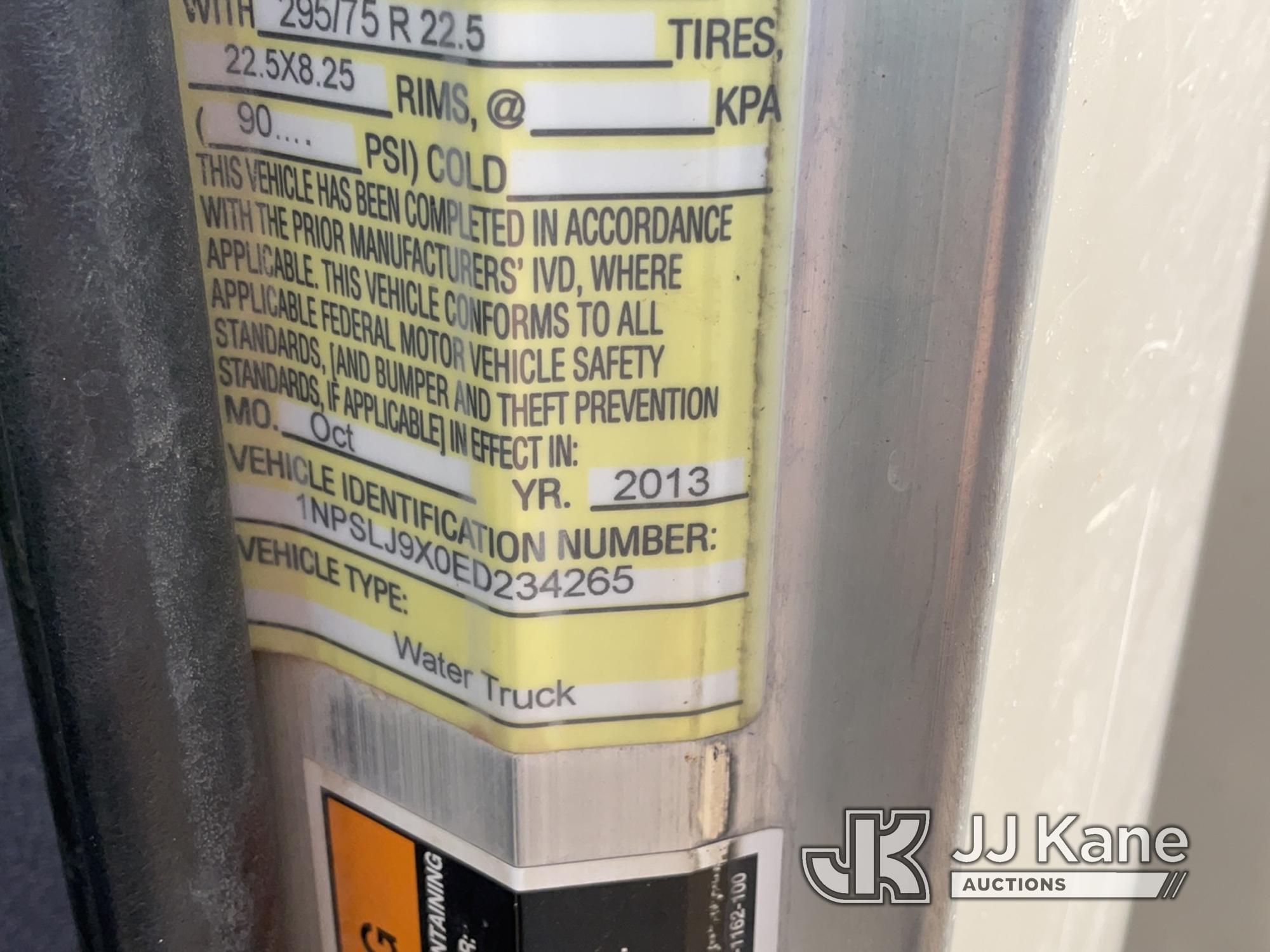 (Imperial, CA) 2014 Peterbilt 365 T/A Water Truck Runs & Moves)(May Need Jump to Start