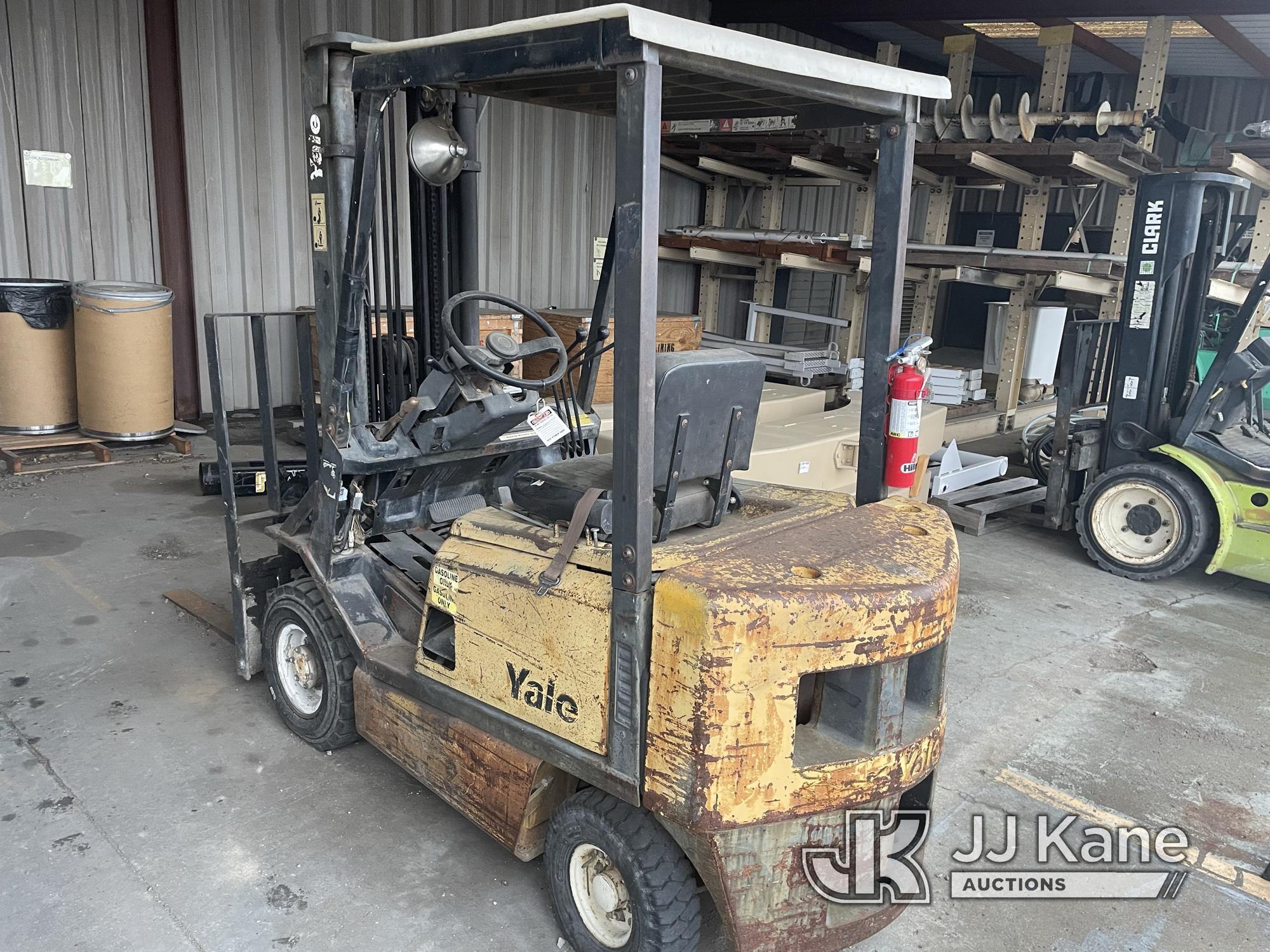 (Birmingham, AL) Yale GP030 Rubber Tired Forklift Not Running, Condition Unknown