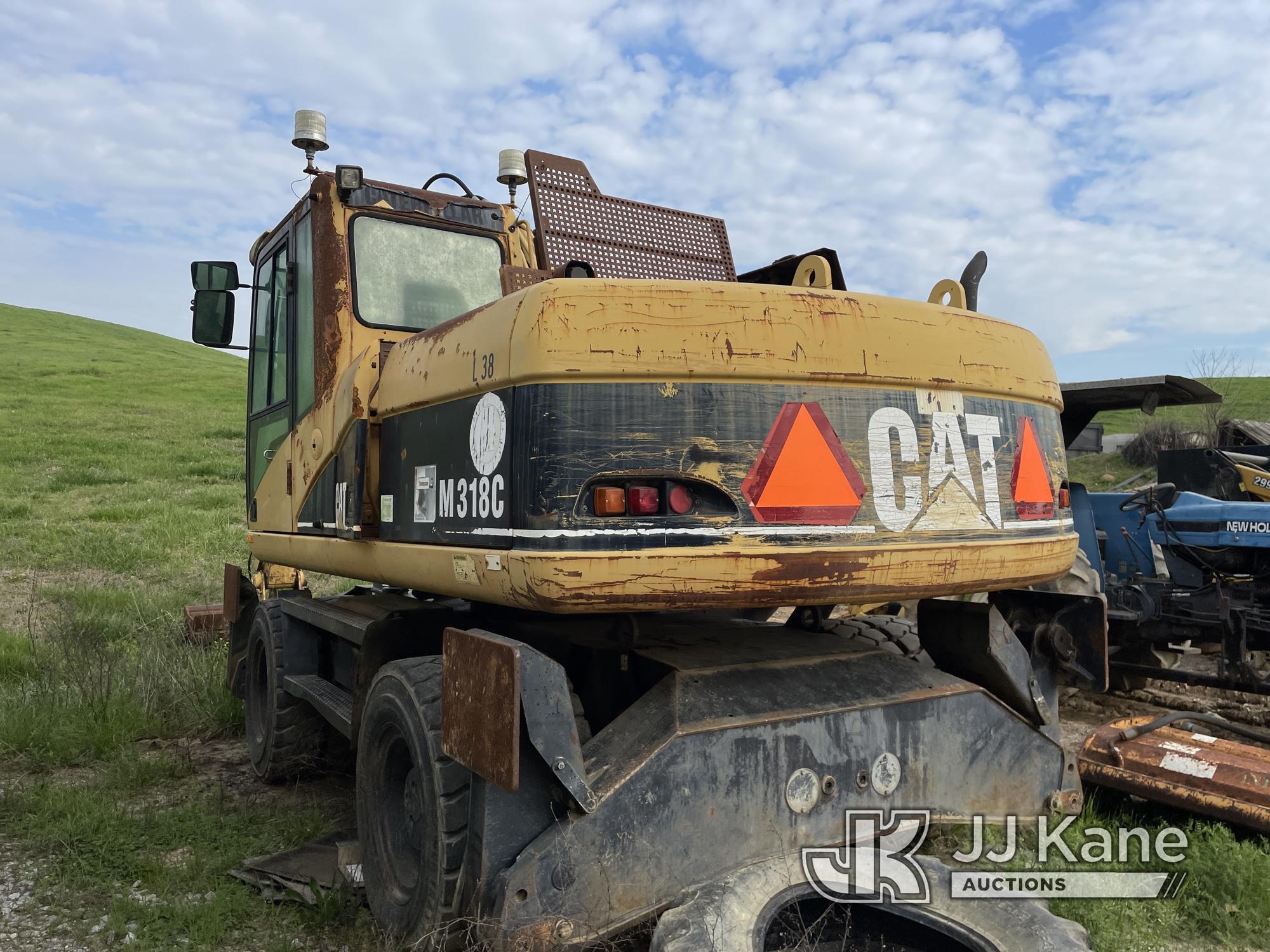 (Columbiana, AL) 2004 Caterpillar M318C Rubber Tired Hydraulic Excavator, (Municipality Owned) Not R