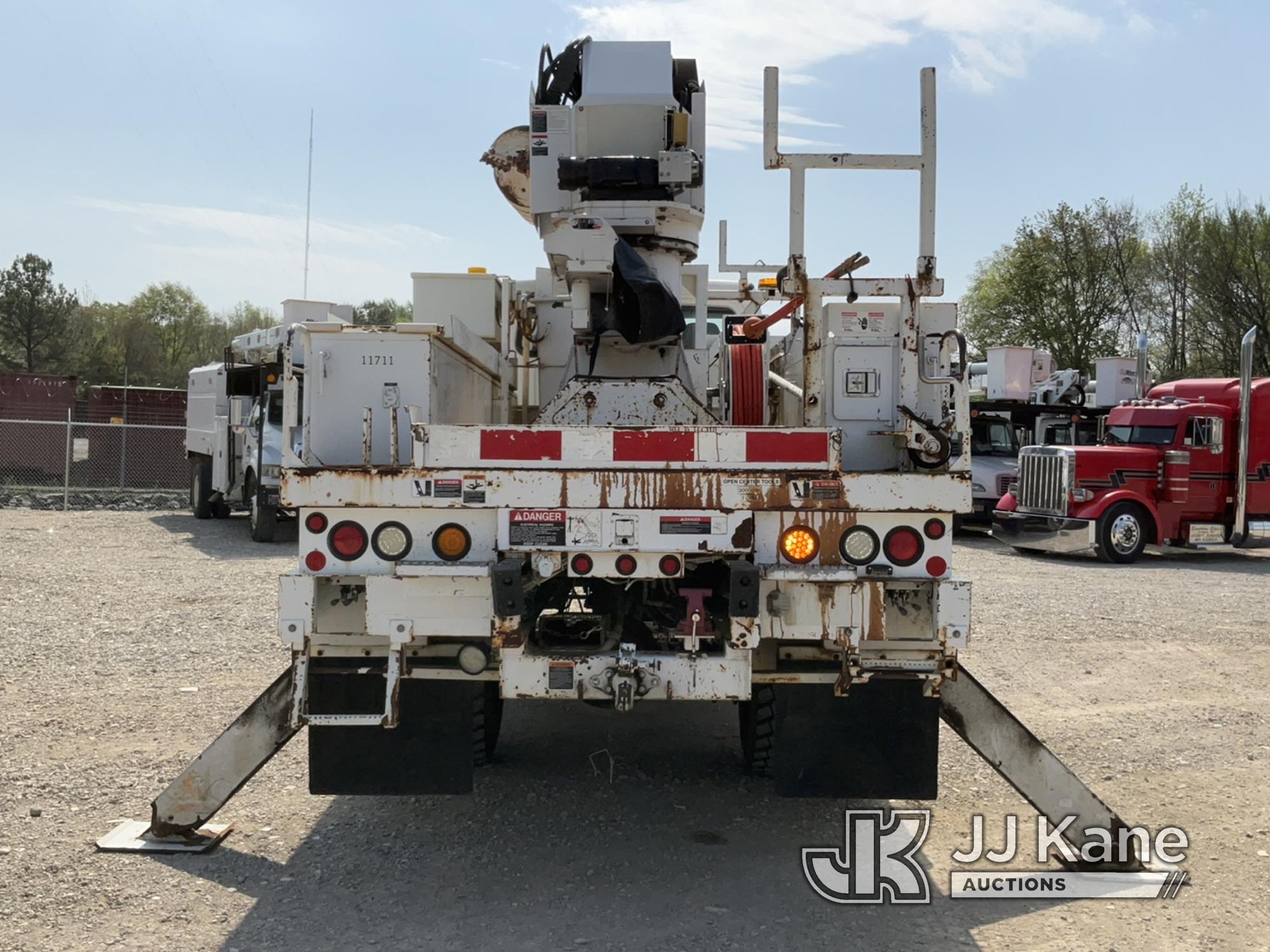 (Charlotte, NC) Altec DM47-BR, Digger Derrick rear mounted on 2011 Freightliner M2 106 4x4 Utility T