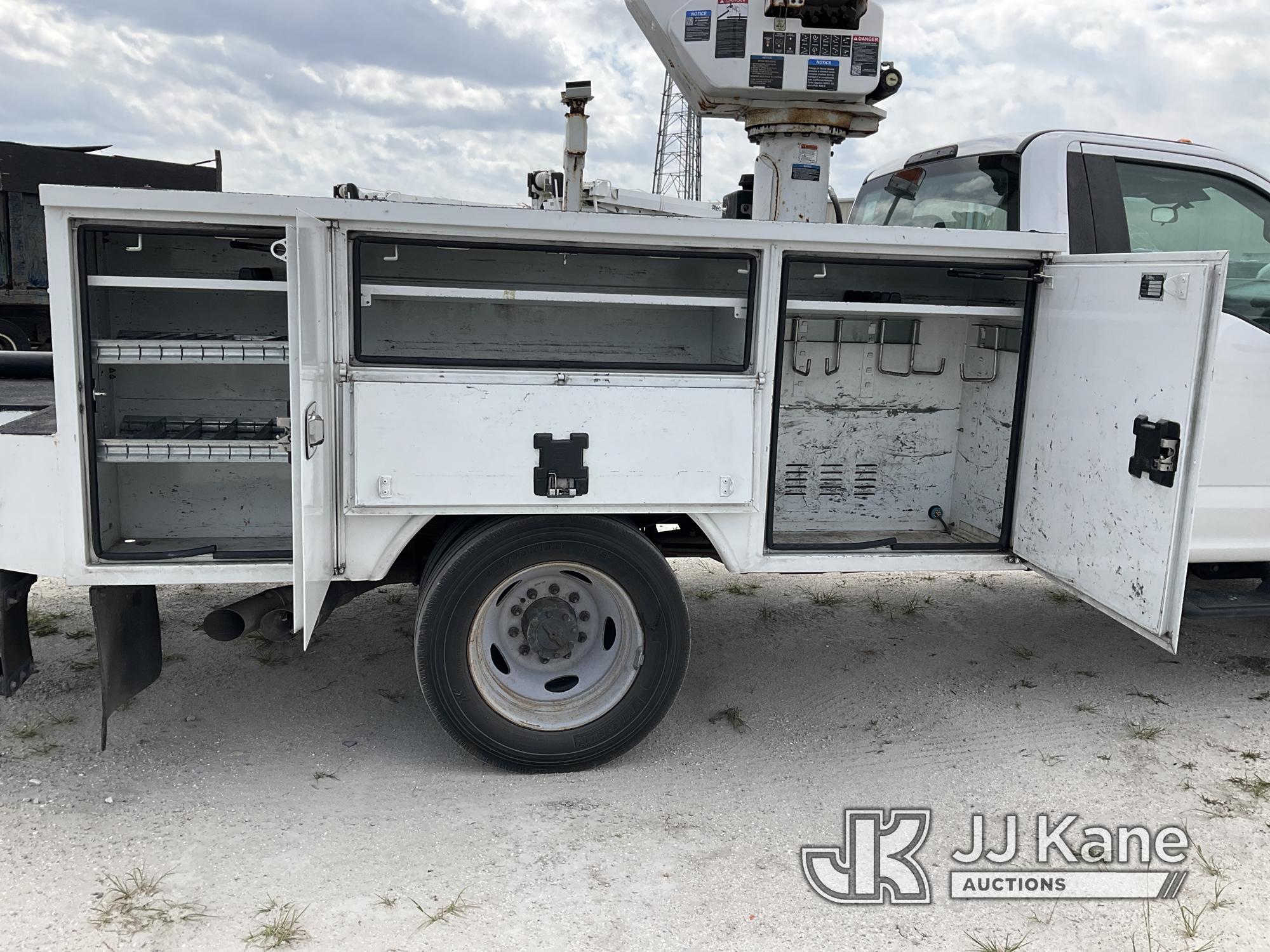 (Westlake, FL) Altec AT40G, Articulating & Telescopic Bucket Truck mounted behind cab on 2017 Ford F