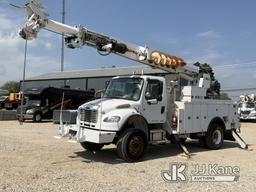 (Charlotte, NC) Altec DM47-BR, Digger Derrick rear mounted on 2011 Freightliner M2 106 4x4 Utility T
