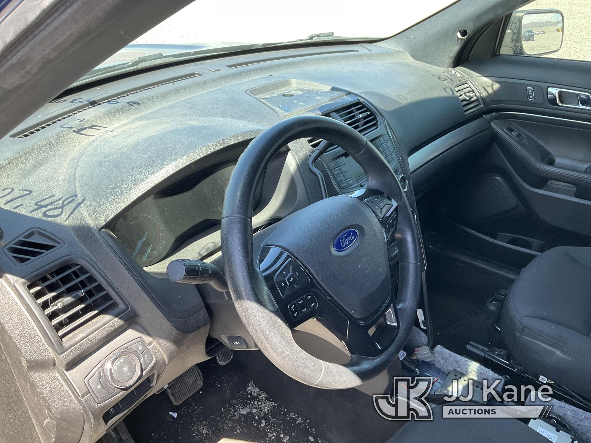 (Las Vegas, NV) 2018 Ford Explorer AWD Police Interceptor No Console Check Engine Light On, Runs & M