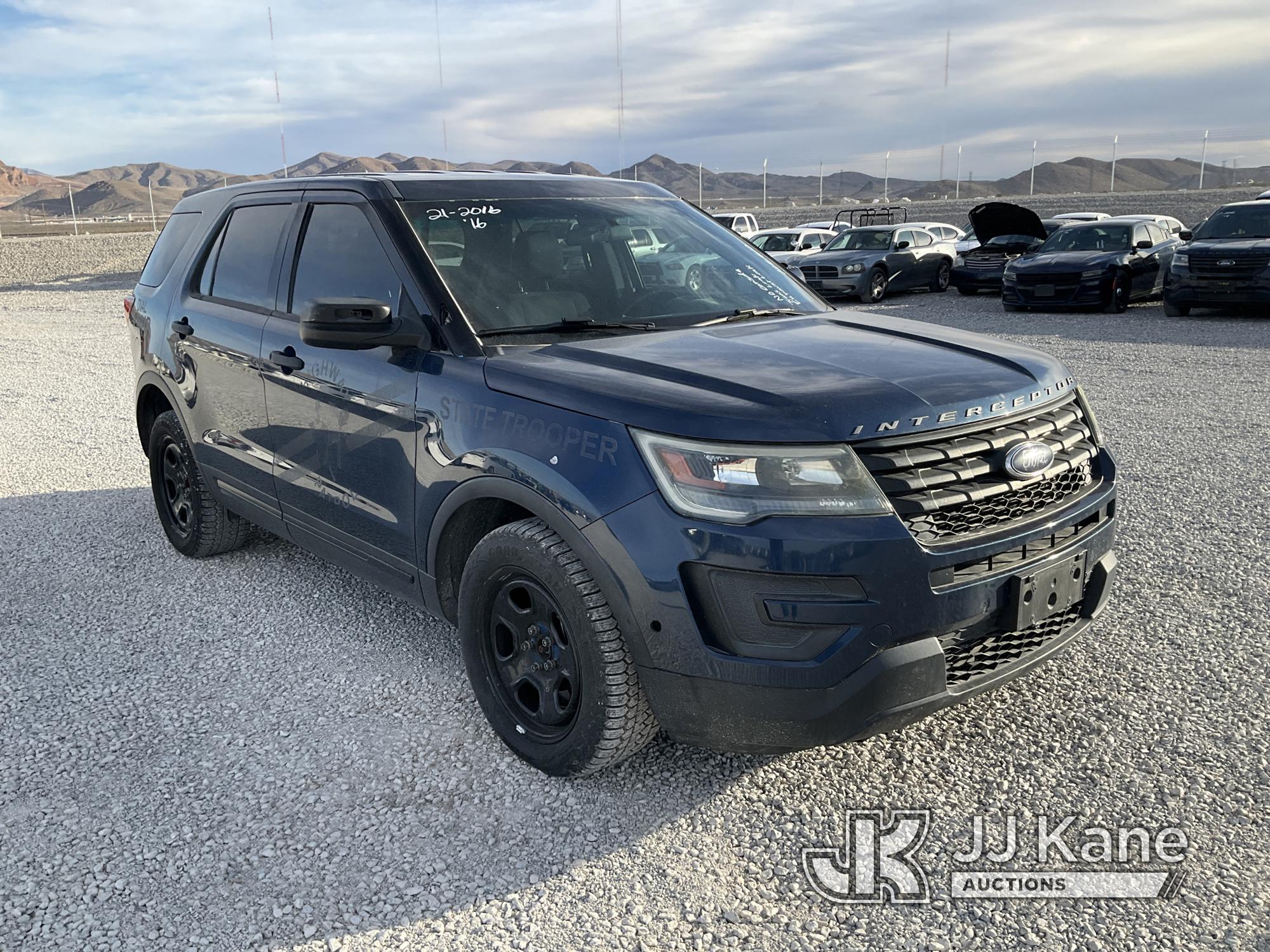 (Las Vegas, NV) 2016 Ford Explorer AWD Police Interceptor 4-Door Sport Utility Vehicle Runs & Moves)