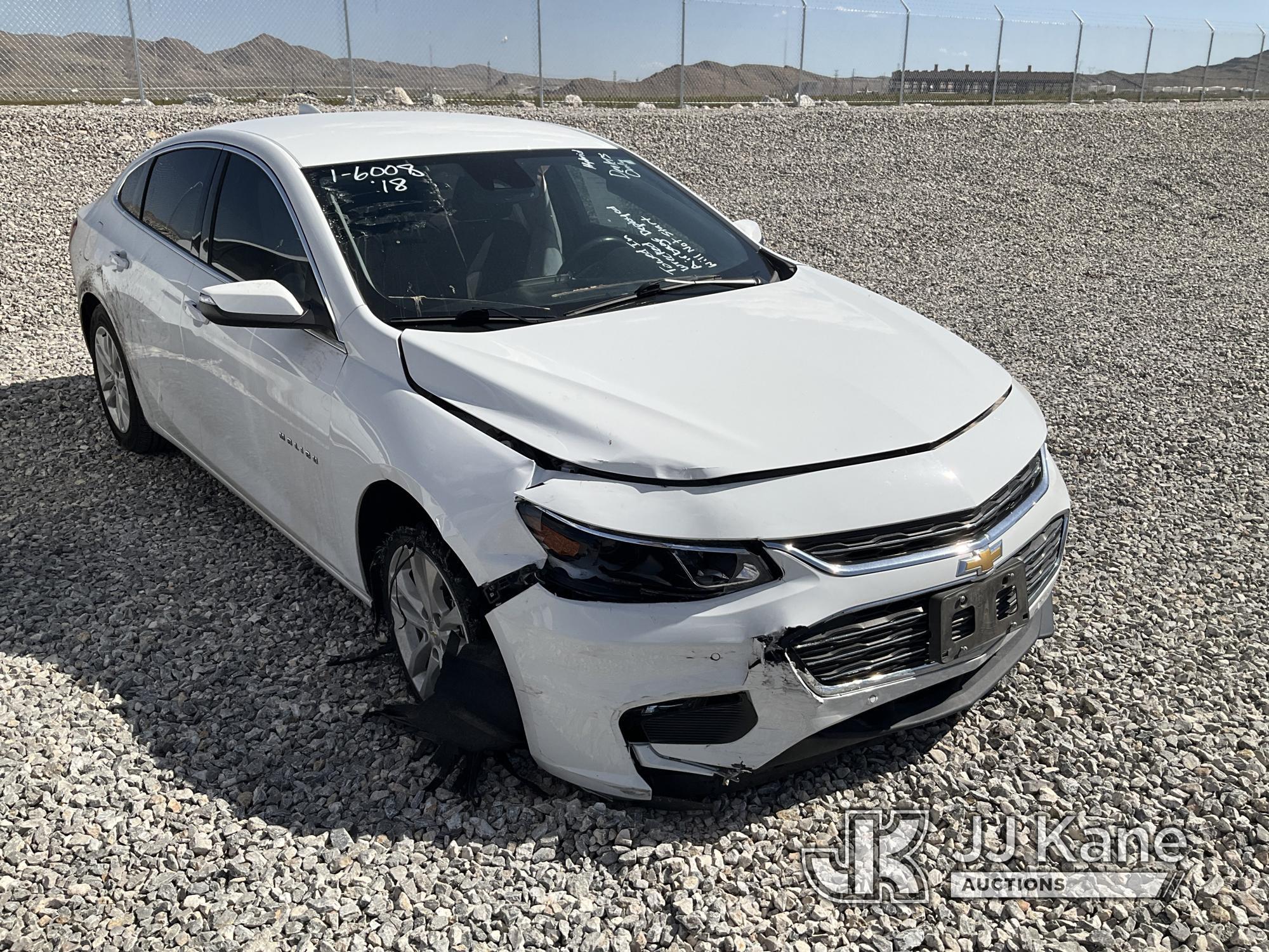 (Las Vegas, NV) 2018 Chevrolet Malibu Hybrid Dealers Only, Airbags Deployed, Towed In Wrecked, Will