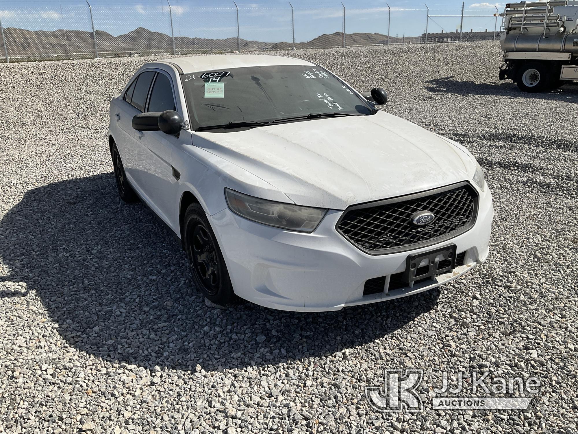 (Las Vegas, NV) 2014 Ford Taurus Police Interceptor Towed In, Bad Tires Jump To Start, Runs & Moves