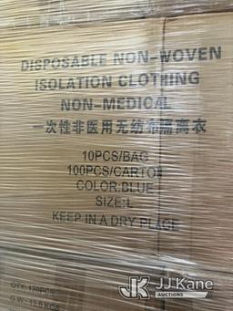 (Las Vegas, NV) (20) Pallets Disposable Gowns Large Approx. 36 Cases Per Pallet Contact Keith Linfor