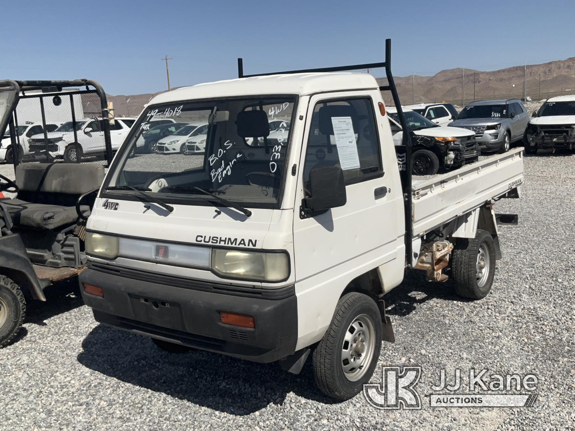 (Las Vegas, NV) Cushman Mini Truck Taxable, Bill Of Sale Only, 4WD Jump To Start, Bad Engine, Runs &