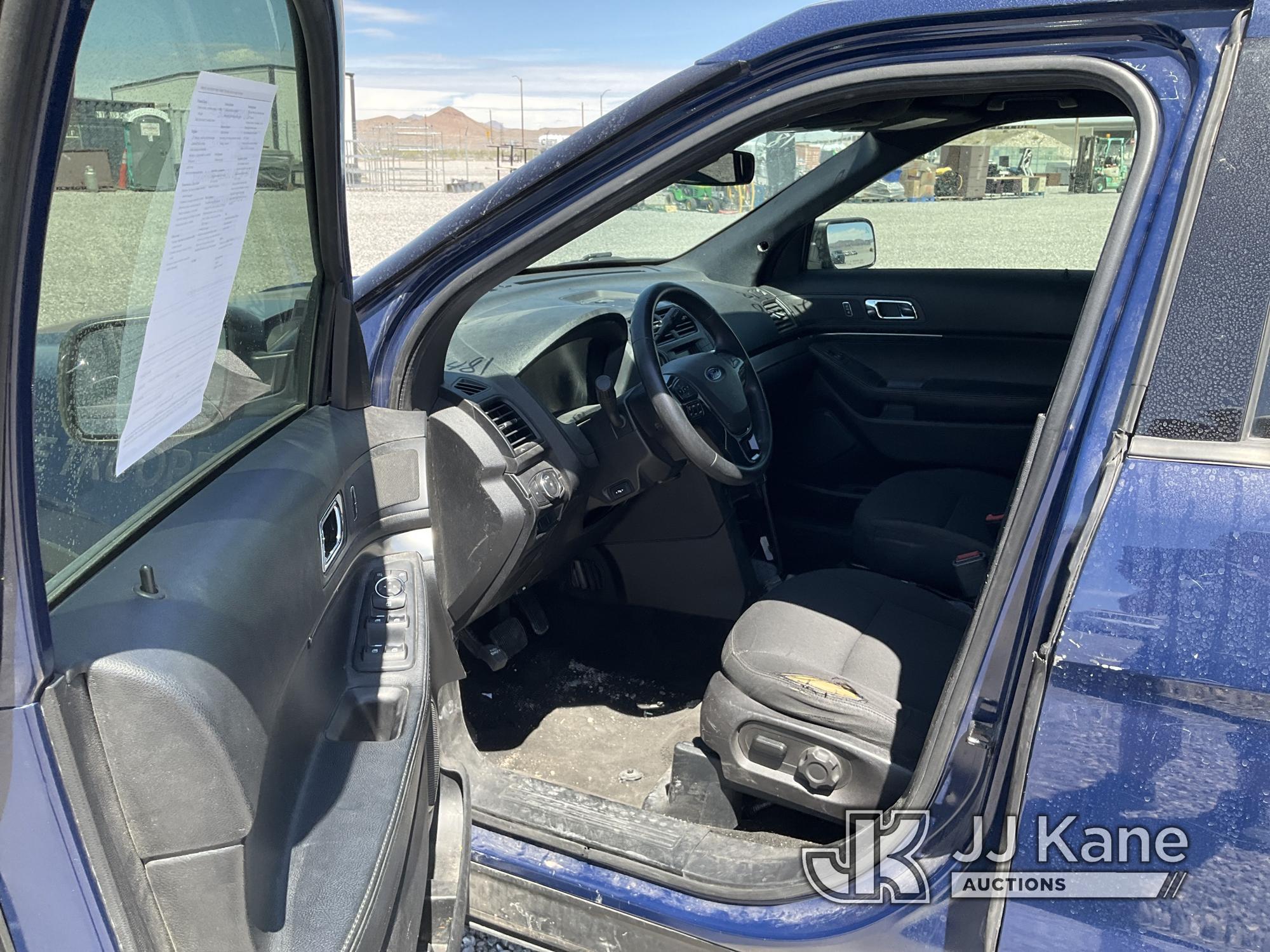 (Las Vegas, NV) 2018 Ford Explorer AWD Police Interceptor No Console Check Engine Light On, Runs & M