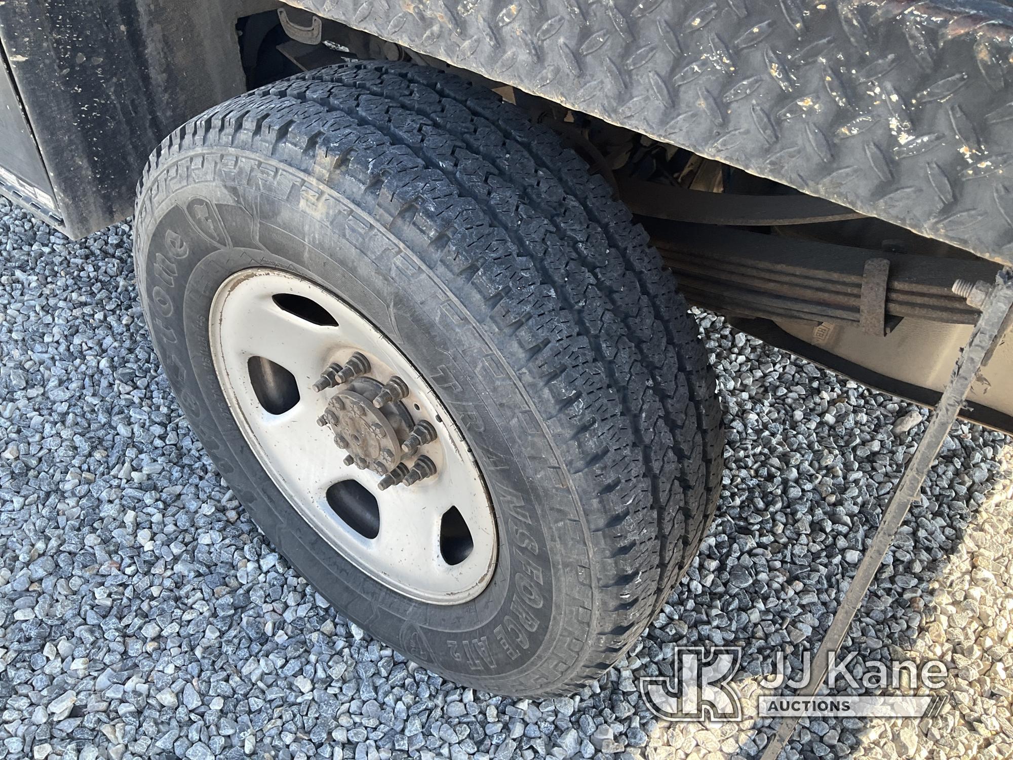 (Las Vegas, NV) 2008 Ford F-350 Stake Bed Interior Damage, With Liftgate, 9ft Bed, Taxable Runs & Mo