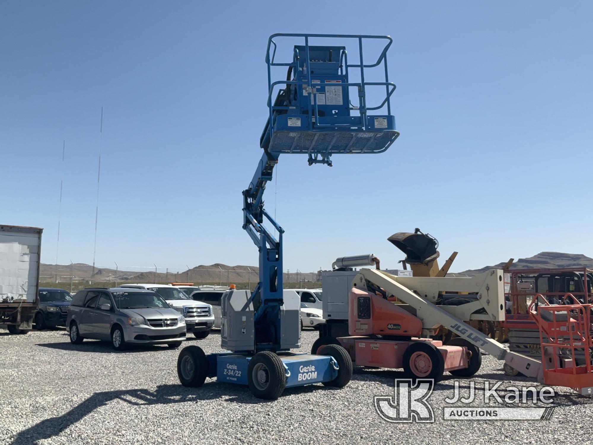 (Las Vegas, NV) 2001 Genie Z34/22 Boom Lift Runs & Moves