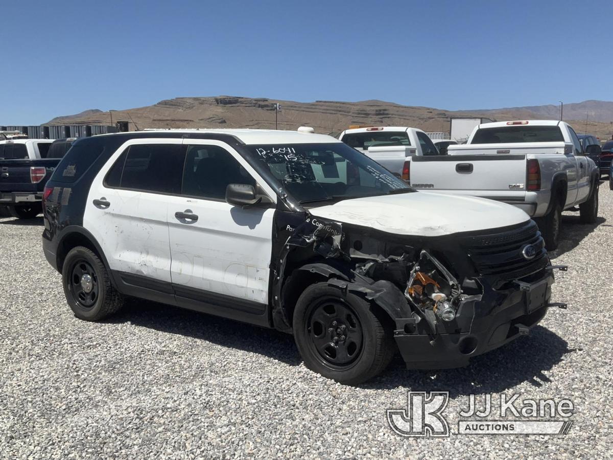 (Las Vegas, NV) 2015 Ford Explorer AWD Police Interceptor Towed In, Wrecked, Missing Parts Will Not