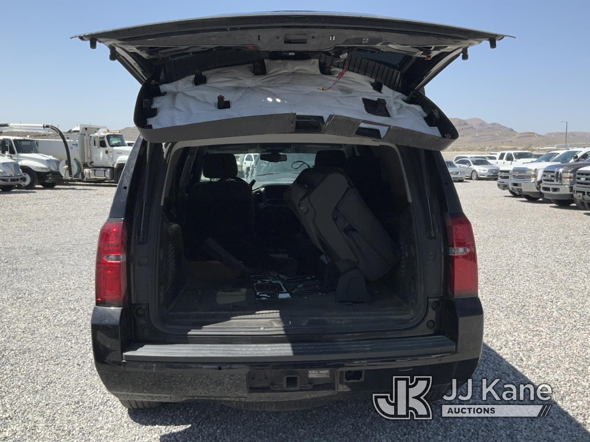 (Las Vegas, NV) 2016 Chevrolet Tahoe Police Package Towed In, No Console, Rear Seats Unbolted, Engin