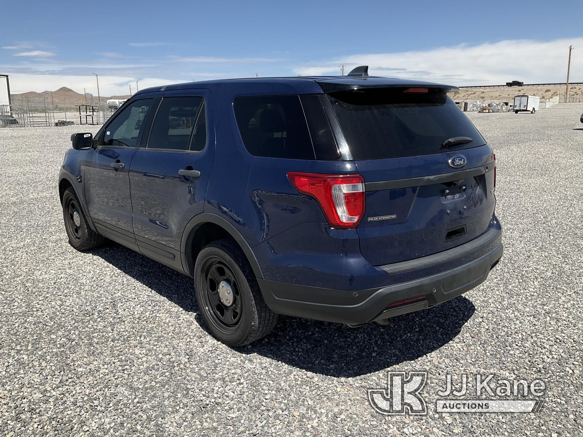 (Las Vegas, NV) 2018 Ford Explorer AWD Police Interceptor No Console Check Engine Light On, Runs & M