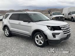 (Las Vegas, NV) 2018 Ford Explorer Wrecked, Missing Parts, Towed In Jump To Star, Runs & Moves