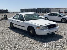 (Las Vegas, NV) 2008 Ford Crown Victoria Police Interceptor Towed In, Interior Damage Jump To Start,