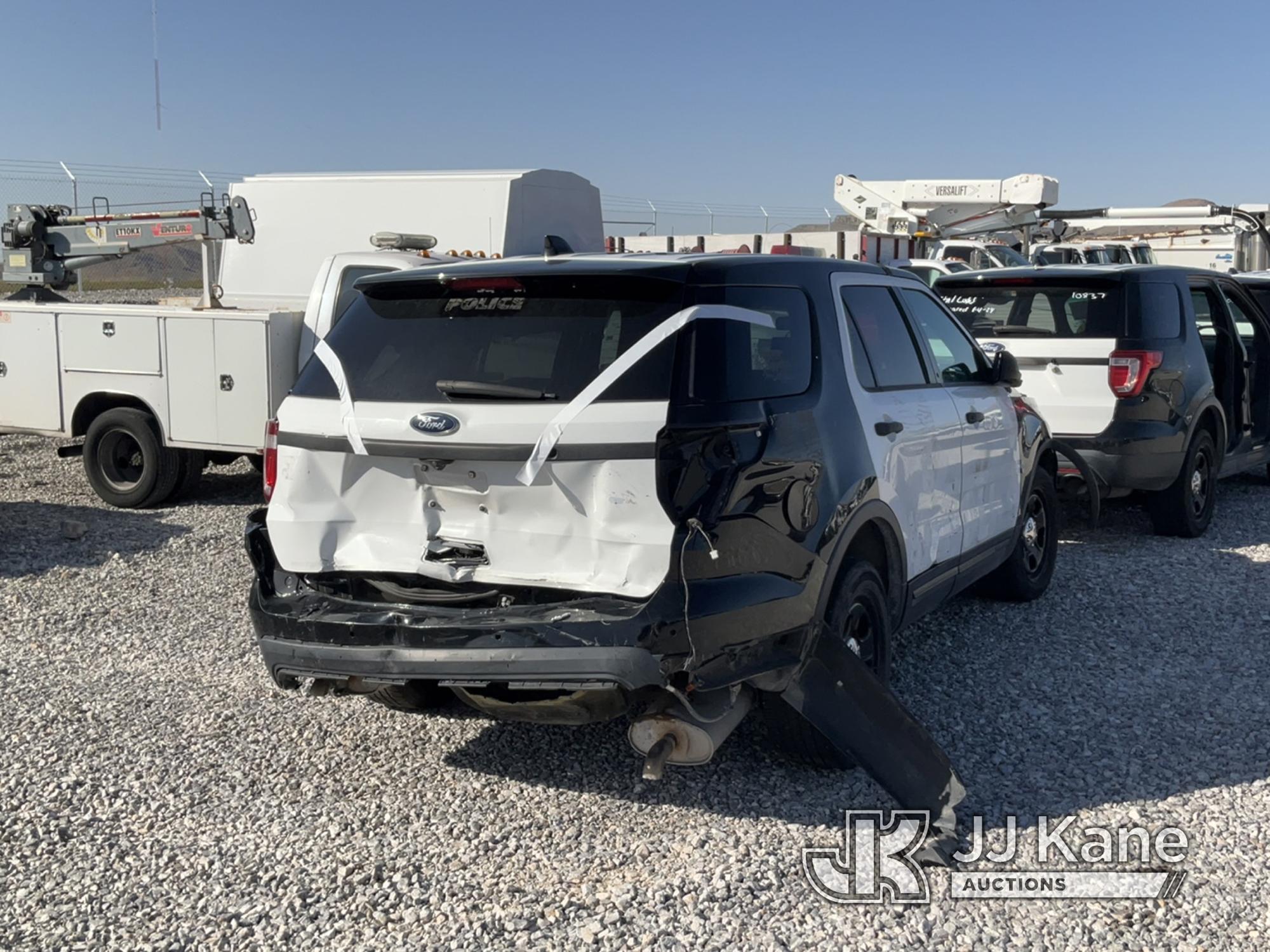 (Las Vegas, NV) 2017 Ford Explorer AWD Police Interceptor Dealers Only, Wrecked, Towed In, No Consol