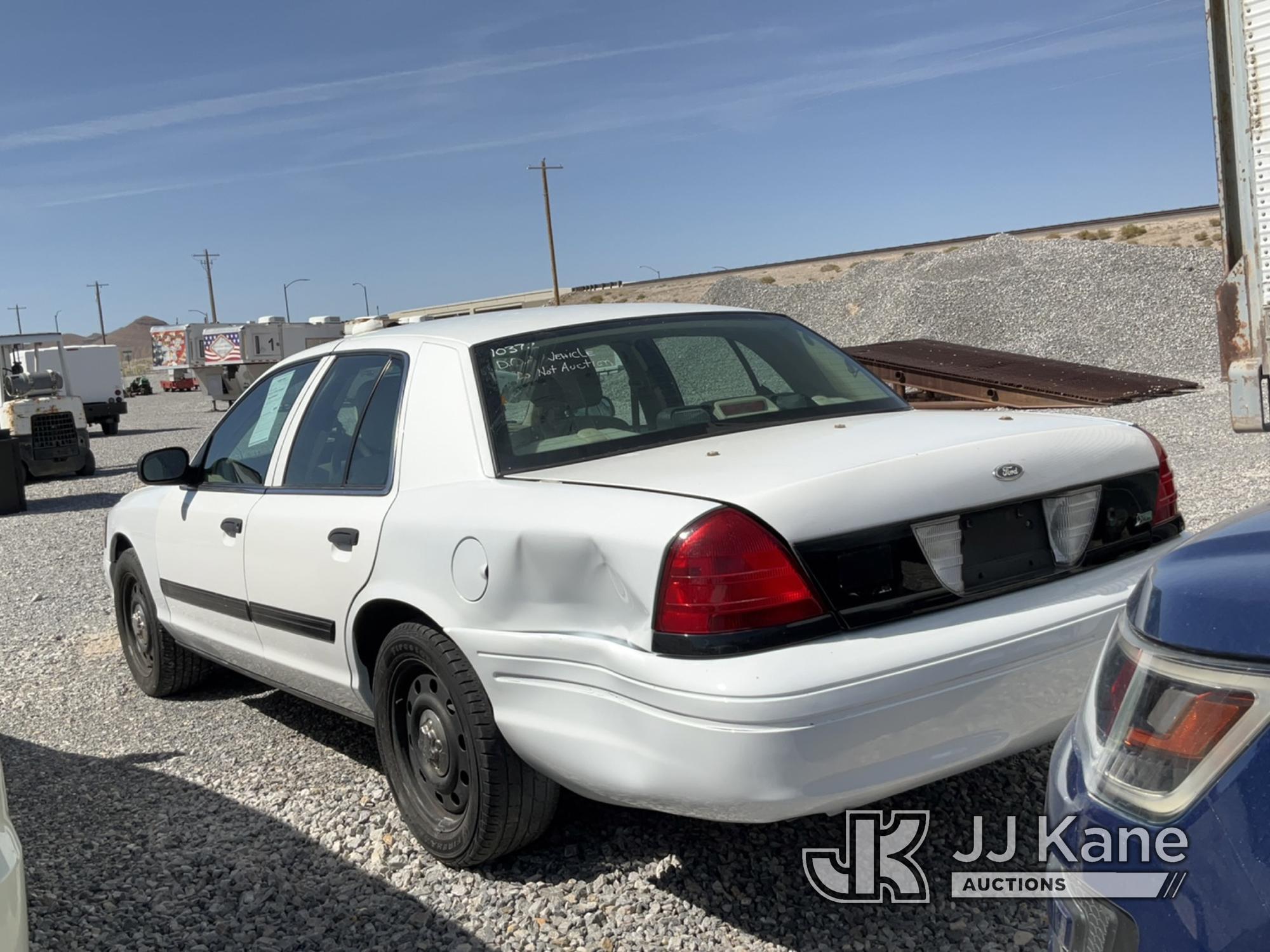 (Las Vegas, NV) 2011 Ford Crown Victoria Police Interceptor Towed In, Body Damage Runs, Bad Transmis