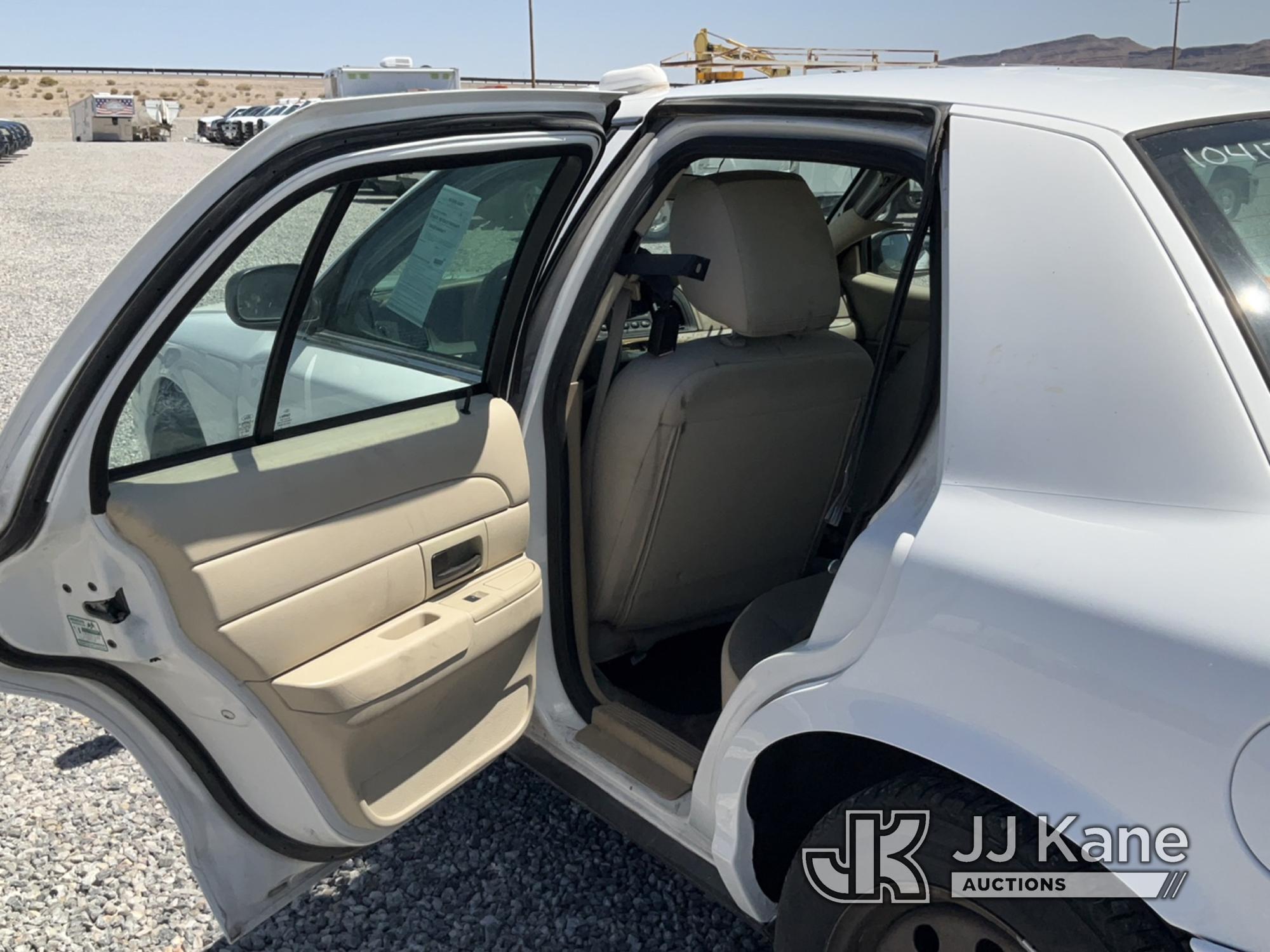 (Las Vegas, NV) 2011 Ford Crown Victoria Police Interceptor Towed In, Body & Interior Damage Bad Eng