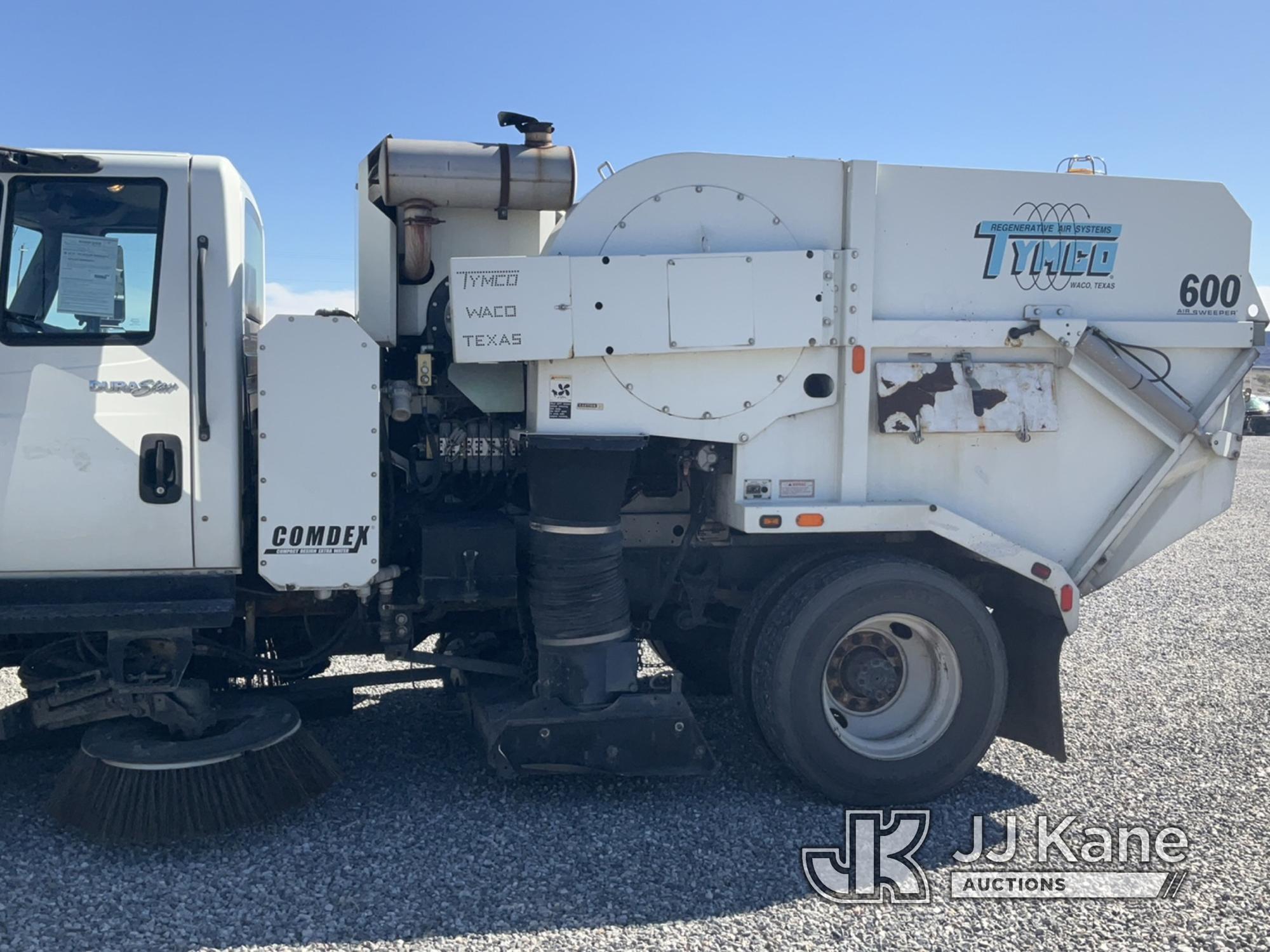 (Las Vegas, NV) Tymco 600 Air Sweeper 2014 International 4300 M7 Sweeper Runs & Moves