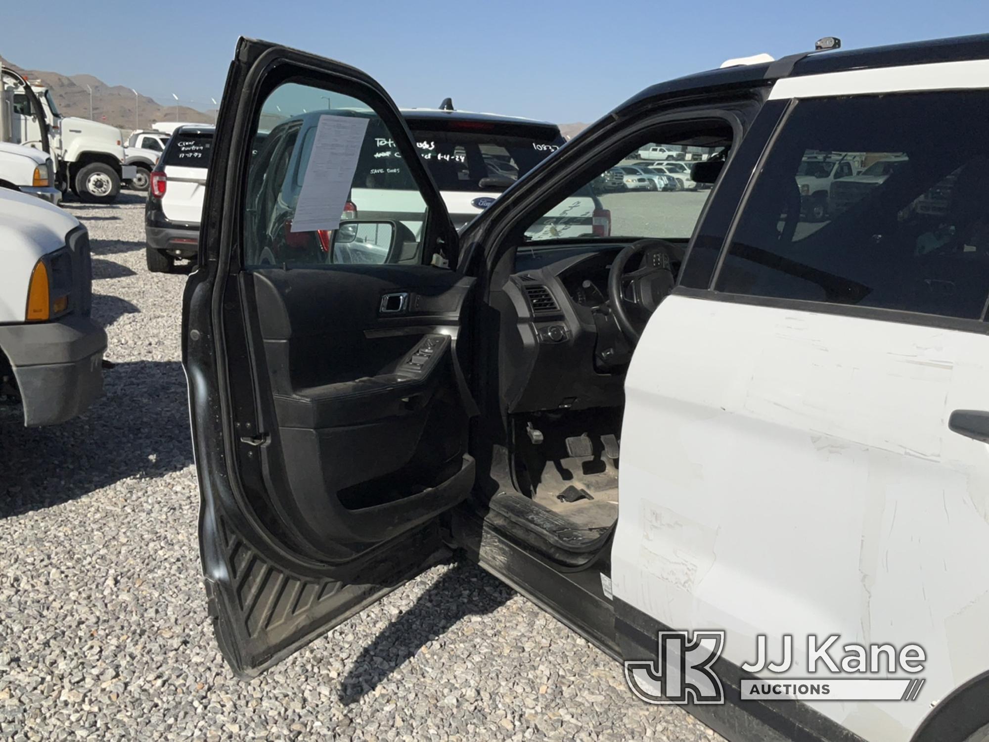 (Las Vegas, NV) 2017 Ford Explorer AWD Police Interceptor Dealers Only, Wrecked, Towed In, No Consol