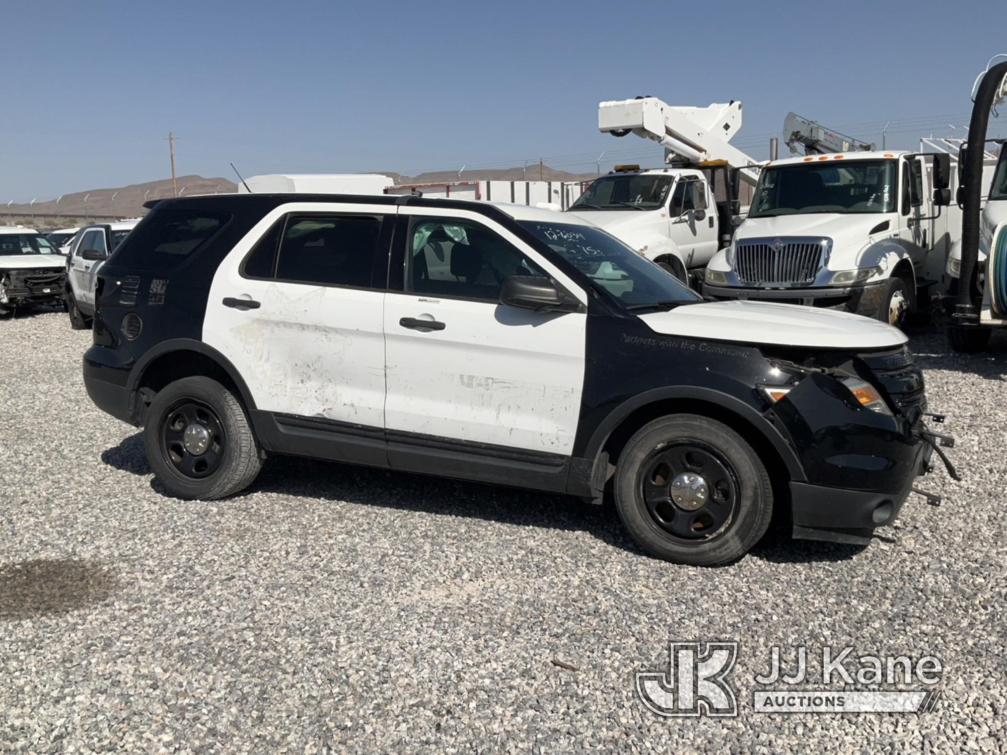 (Las Vegas, NV) 2015 Ford Explorer AWD Police Interceptor Dealers Only, Airbags Deployed, No Key